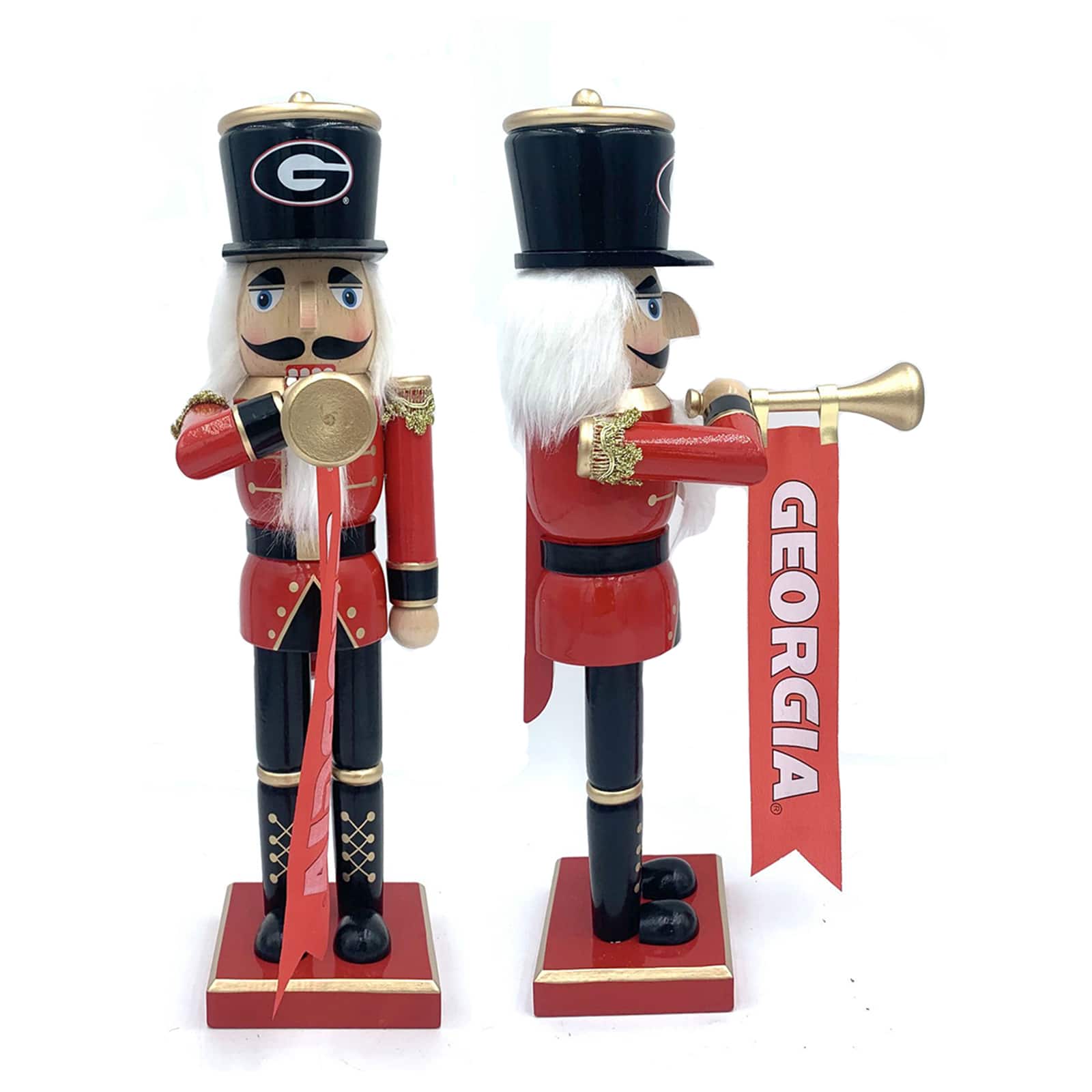 14" College Bugler Nutcracker By Santasworkshop in Georgia | 14.25" x 4" x 6.5" | Michaels®