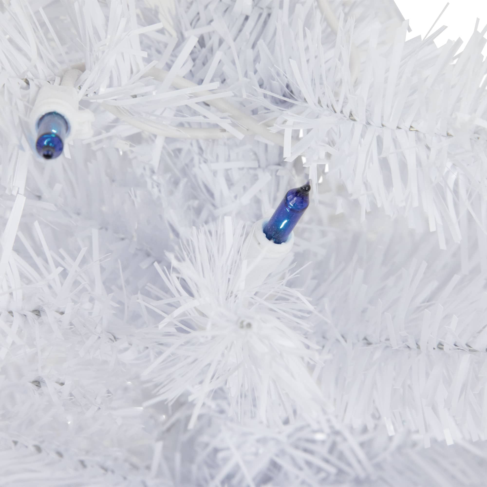 2ft. Pre-Lit Woodbury White Pine Artificial Christmas Tree, Blue Lights