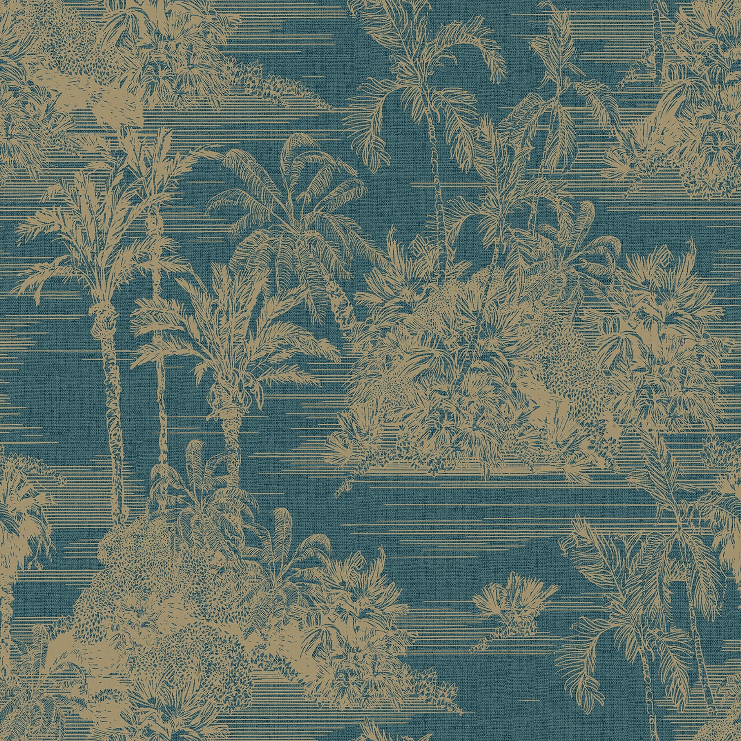 Designs Direct Tropic Archive Toile Peel & Stick Wallpaper