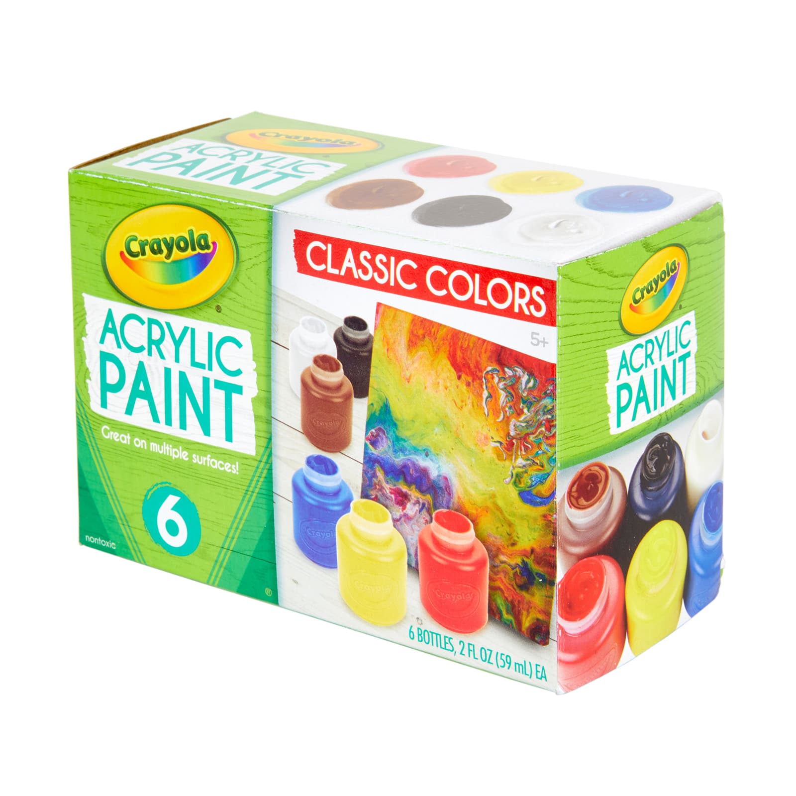 12 Packs: 6 ct. (72 total) Crayola® Acrylic Paint
