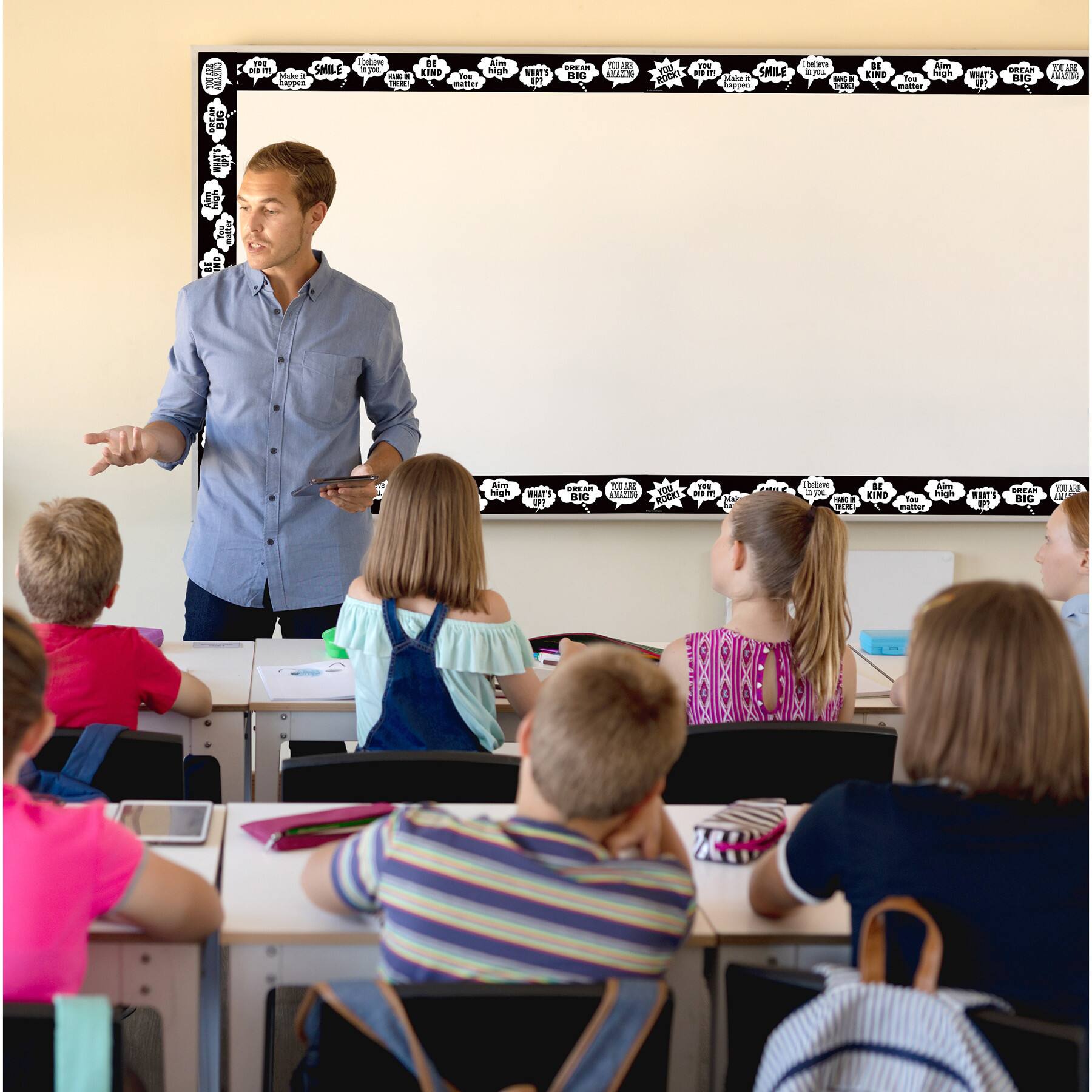 Teacher Created Resources® Speech Bubbles Straight Border Trim, 6 Packs of 12