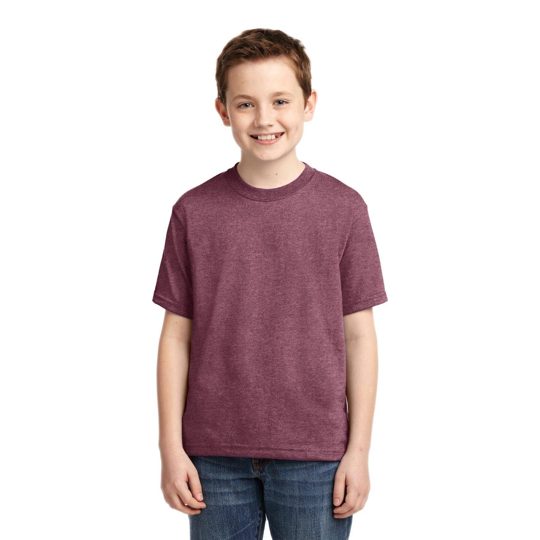 JERZEES® Dri-Power® Heathered Youth 50/50 Cotton/Poly T-Shirt