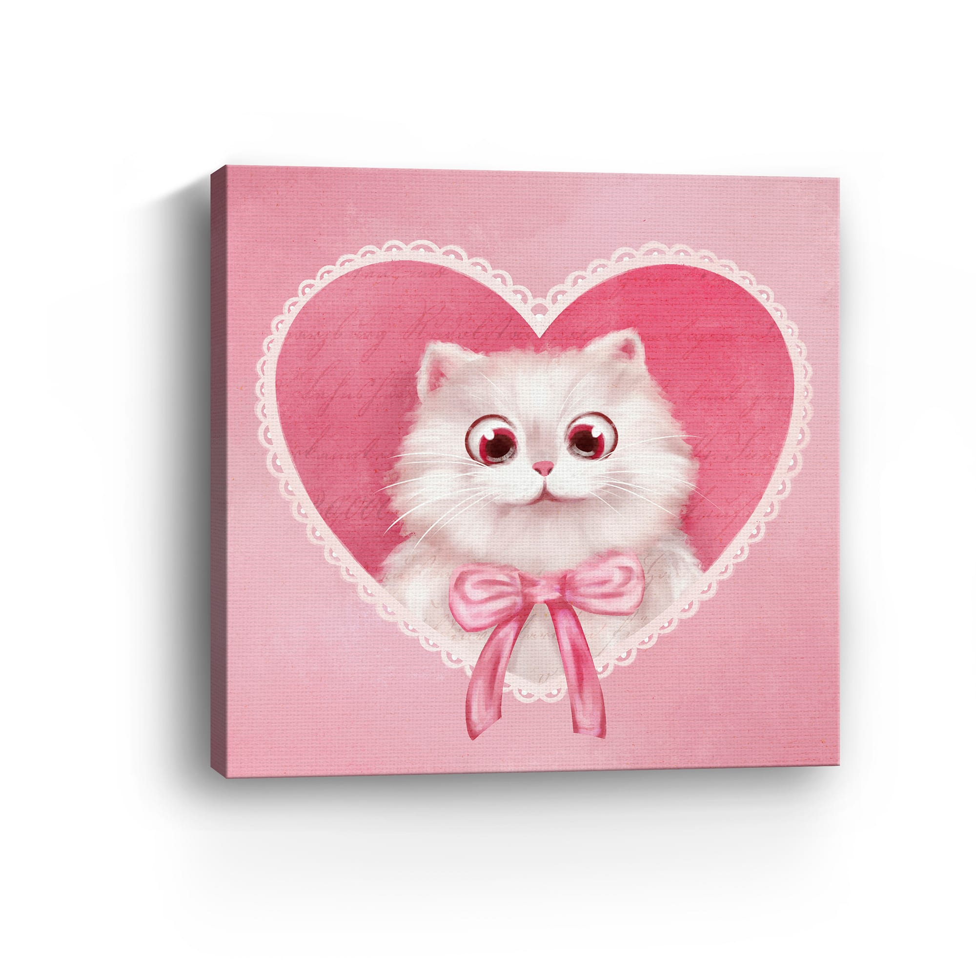 Meow Love Canvas Giclée Art