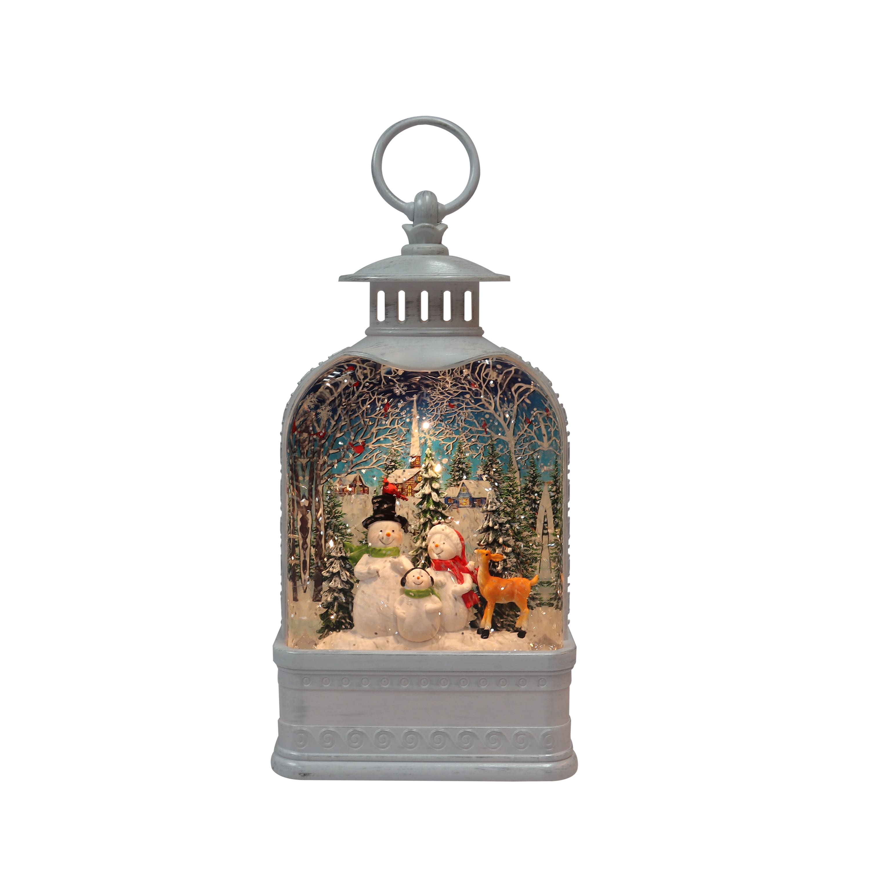10" Water Spinning Glitter Acrylic Lantern