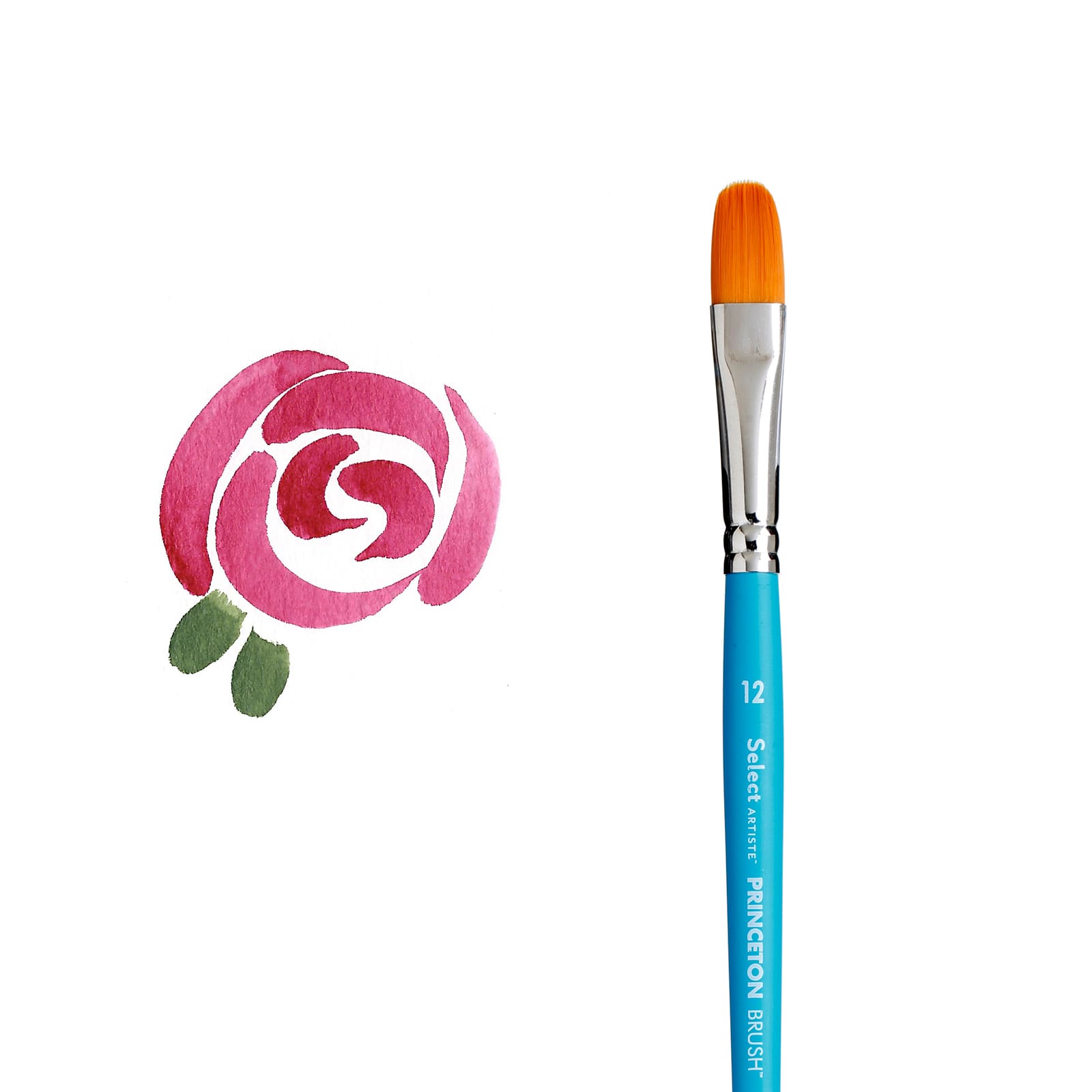 12 Pack: Princeton™ Select™ Artiste Series 3750 Short Handle Filbert Brush