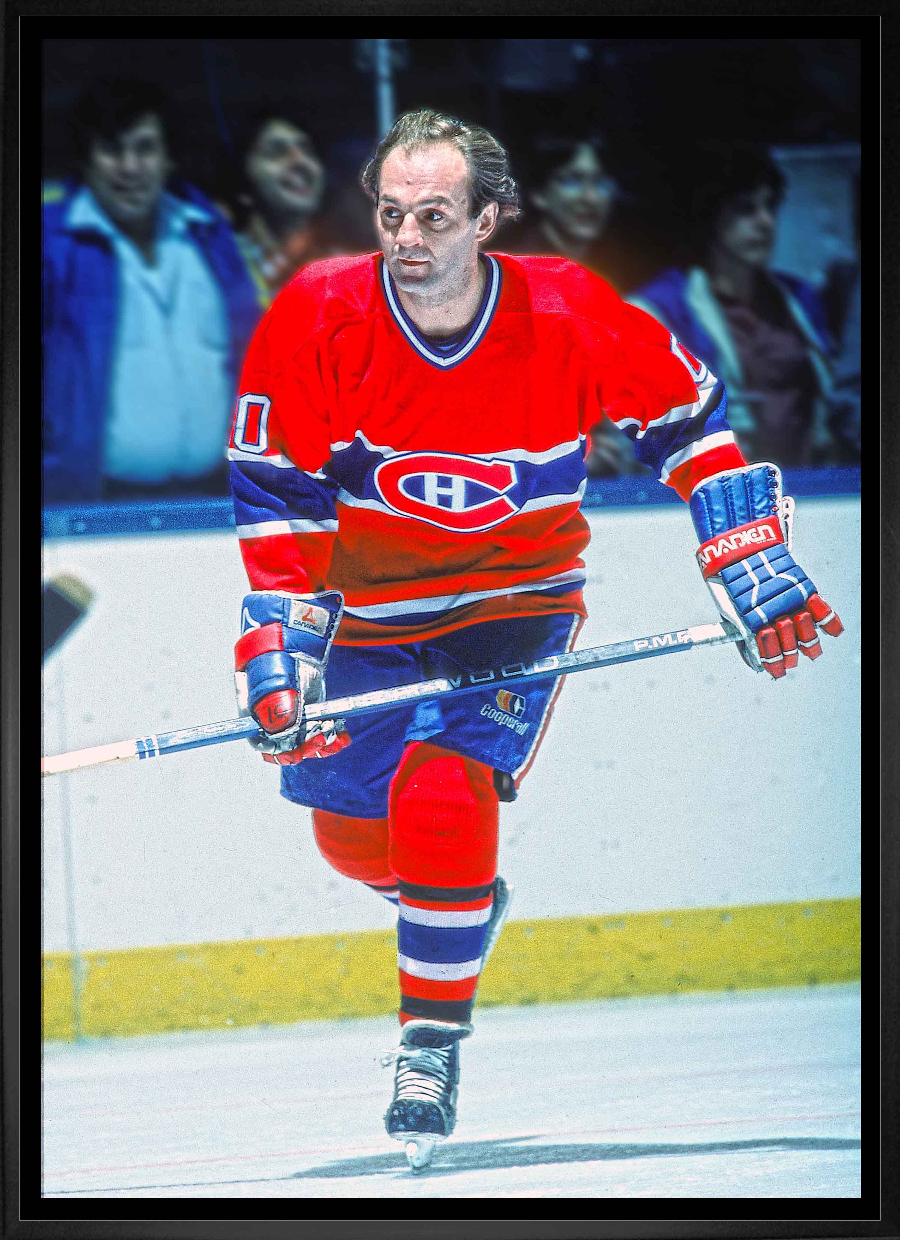 Guy Lafleur Montreal Canadiens Framed 20" x 29" Action Close-Up Canvas 22.5" x 31.5"