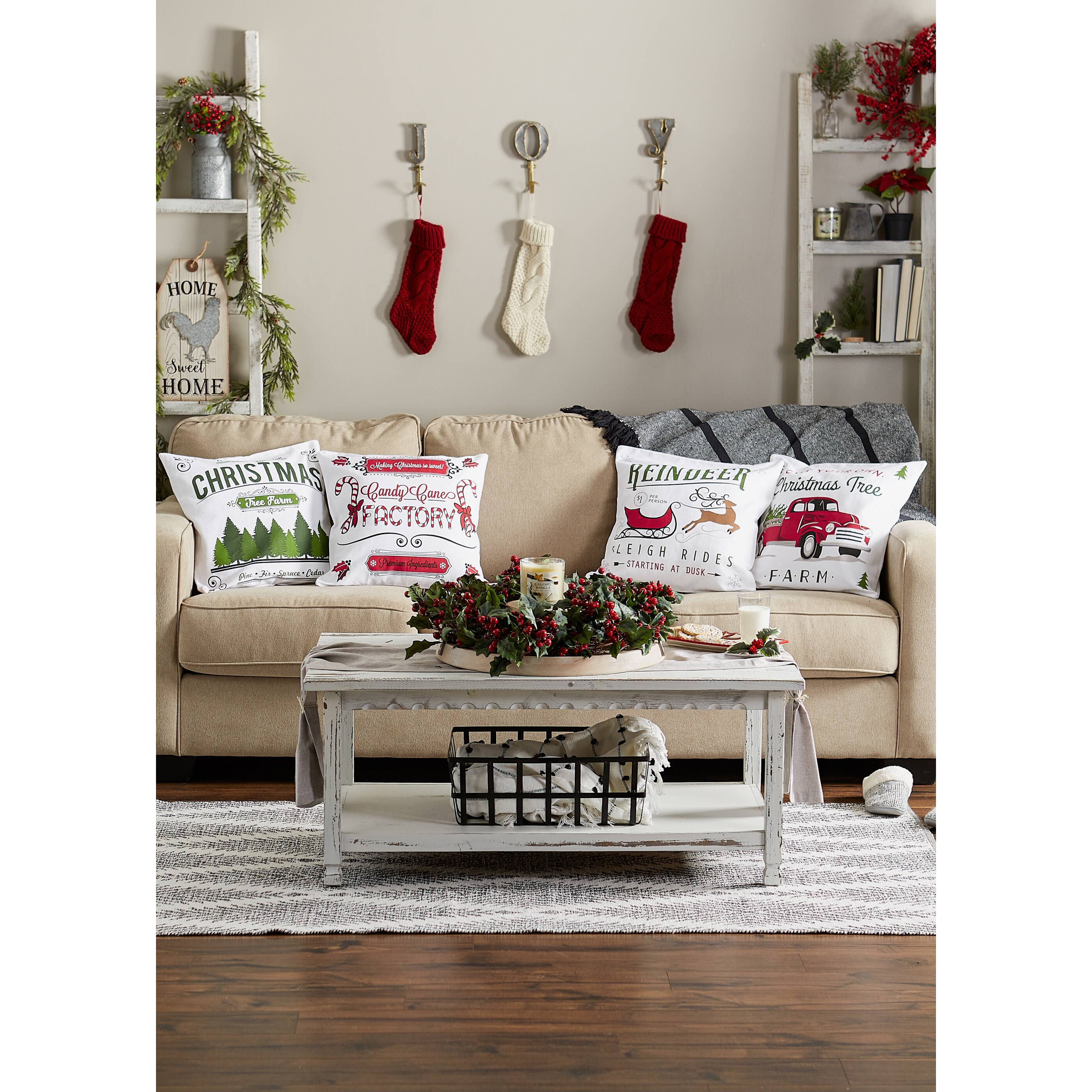 DII® Christmas Prints Pillow Cover Set