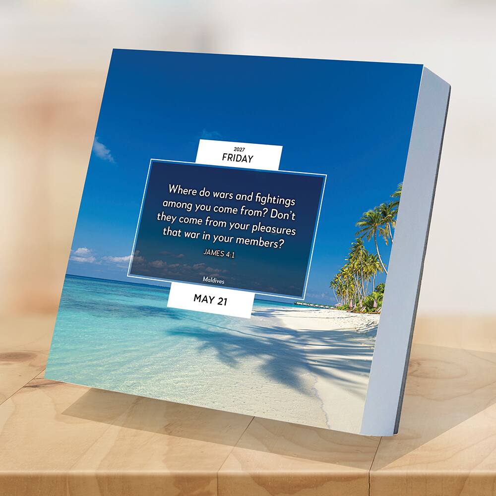 2027 Daily Verse Daily Desktop Calendar