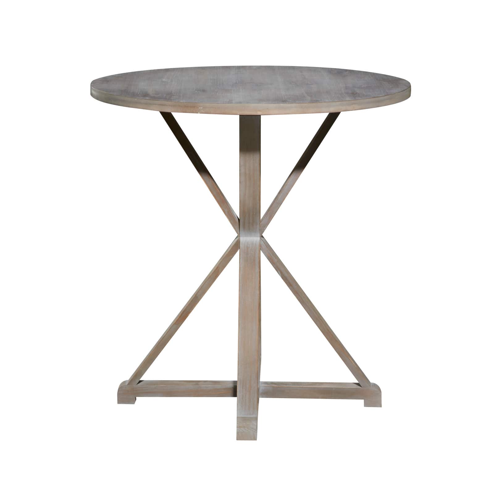 31" Brown Wood Farmhouse Accent Table
