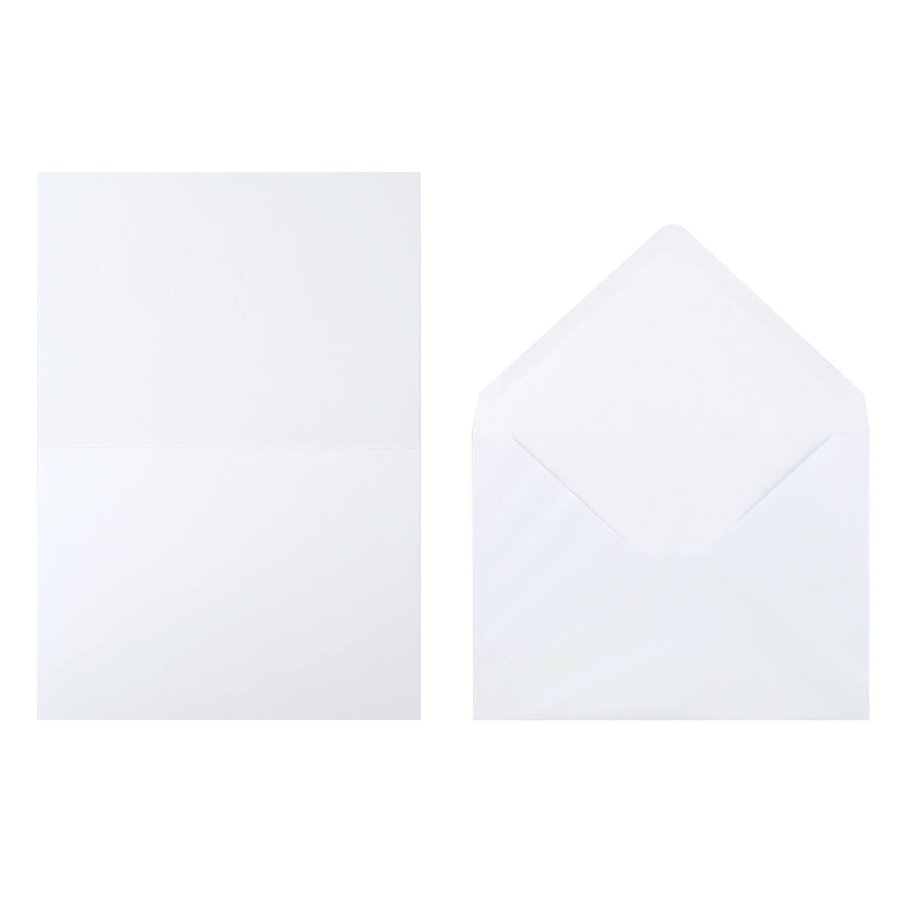 5" x 7" Mixed Solids Folded Card & Envelope Sets, 50ct. by Recollections™
