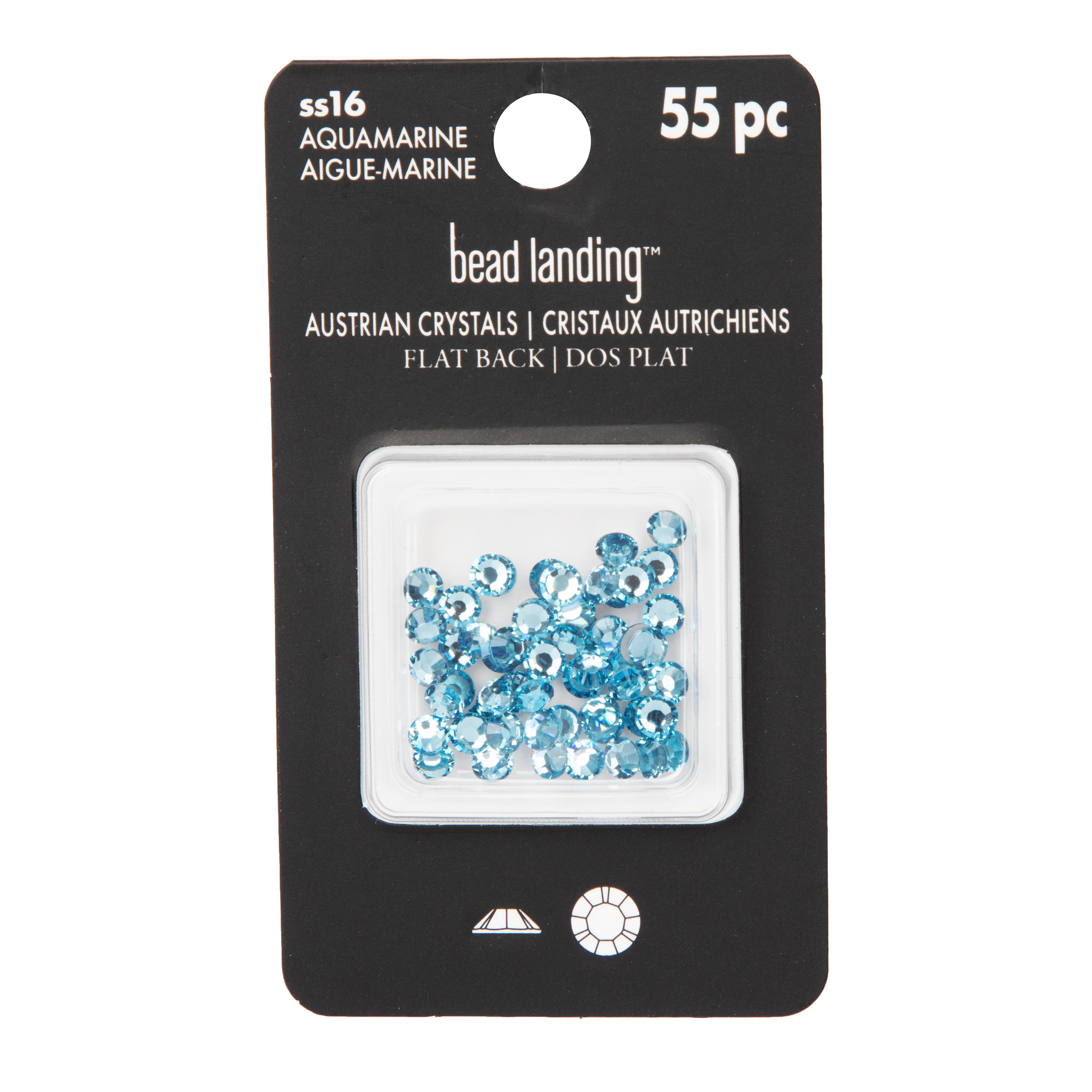 6 Packs: 55 ct. (330 total) SS16 Round Flatback Austrian Crystals by Bead Landing