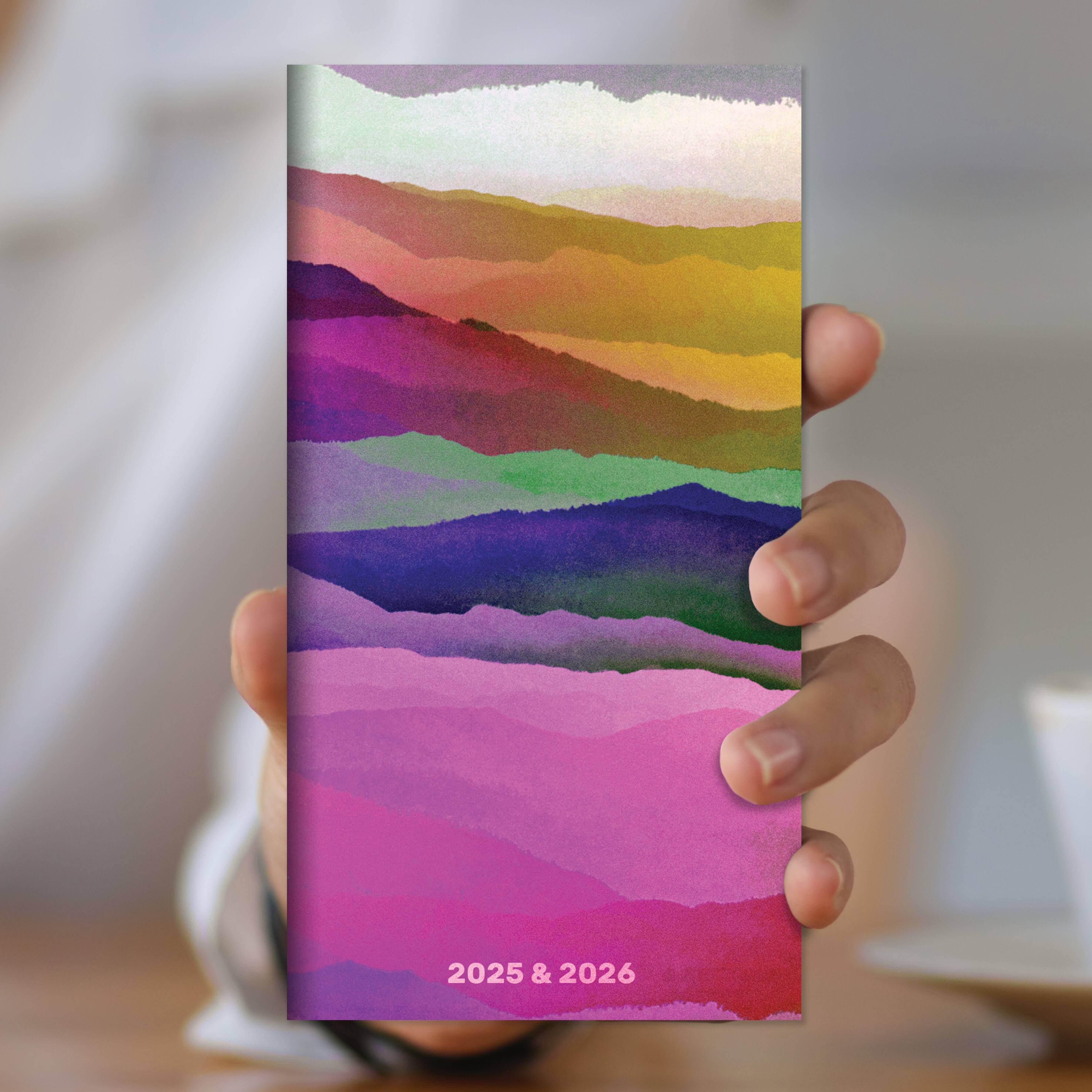 TF Publishing 2025-2026 Small Purple Mountain Majesty Monthly Pocket Planner