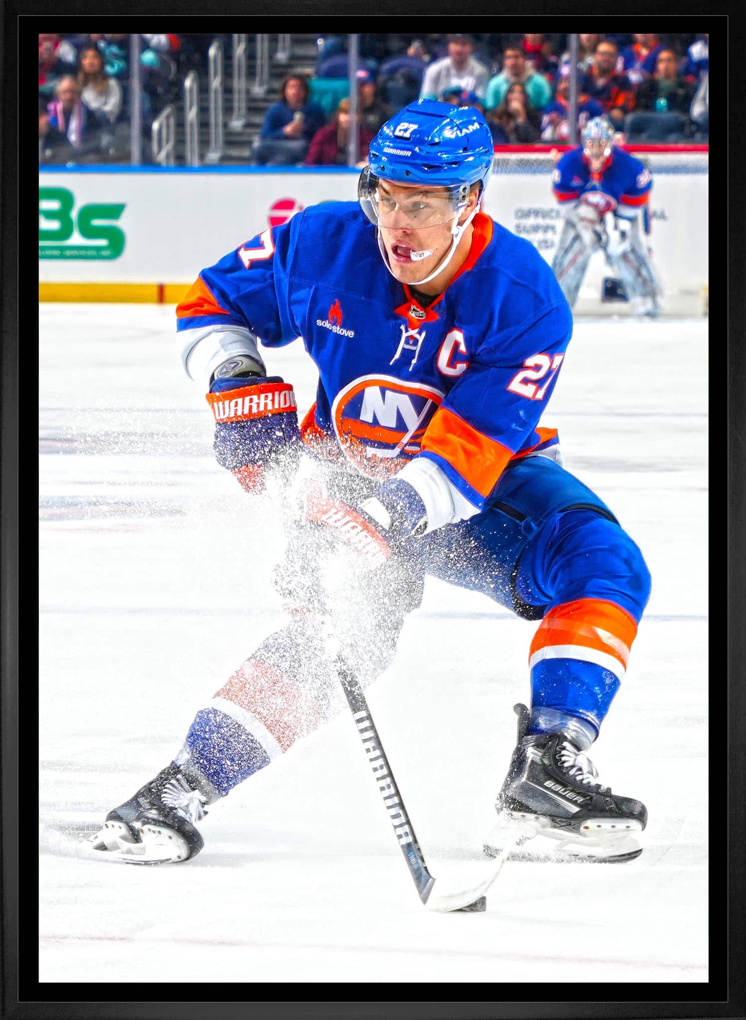 Anders Lee 20" x 29" Framed Canvas New York Islanders 22.5" x 31.5"