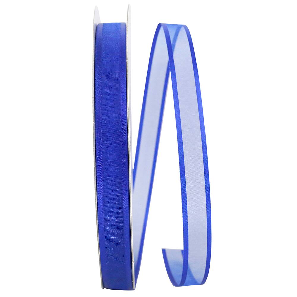 JAM Paper 5/8" x 100yd. Sheer Satin Edge Ribbon