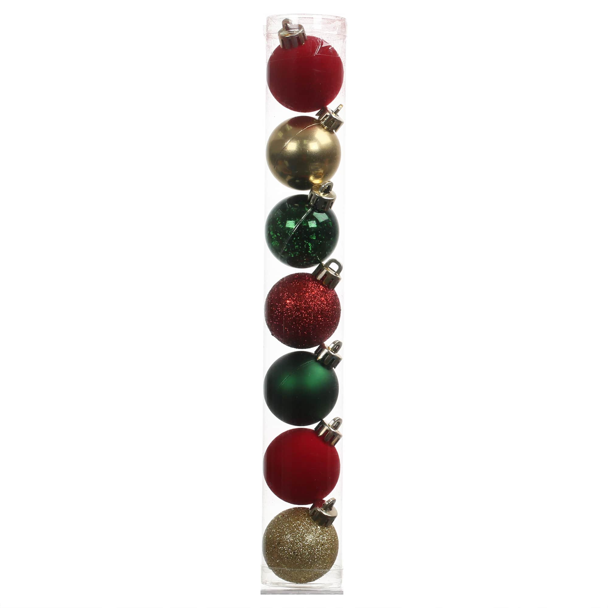 7 Pack 40mm Dark Classic Shatterproof Ball Ornaments by Ashland®