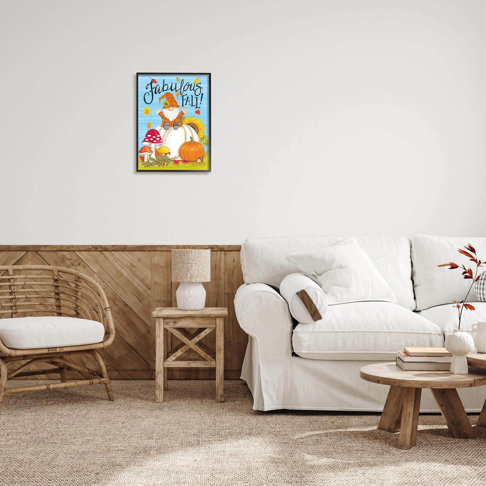 Stupell Industries Fabulous Fall Gnome Framed Giclee Art
