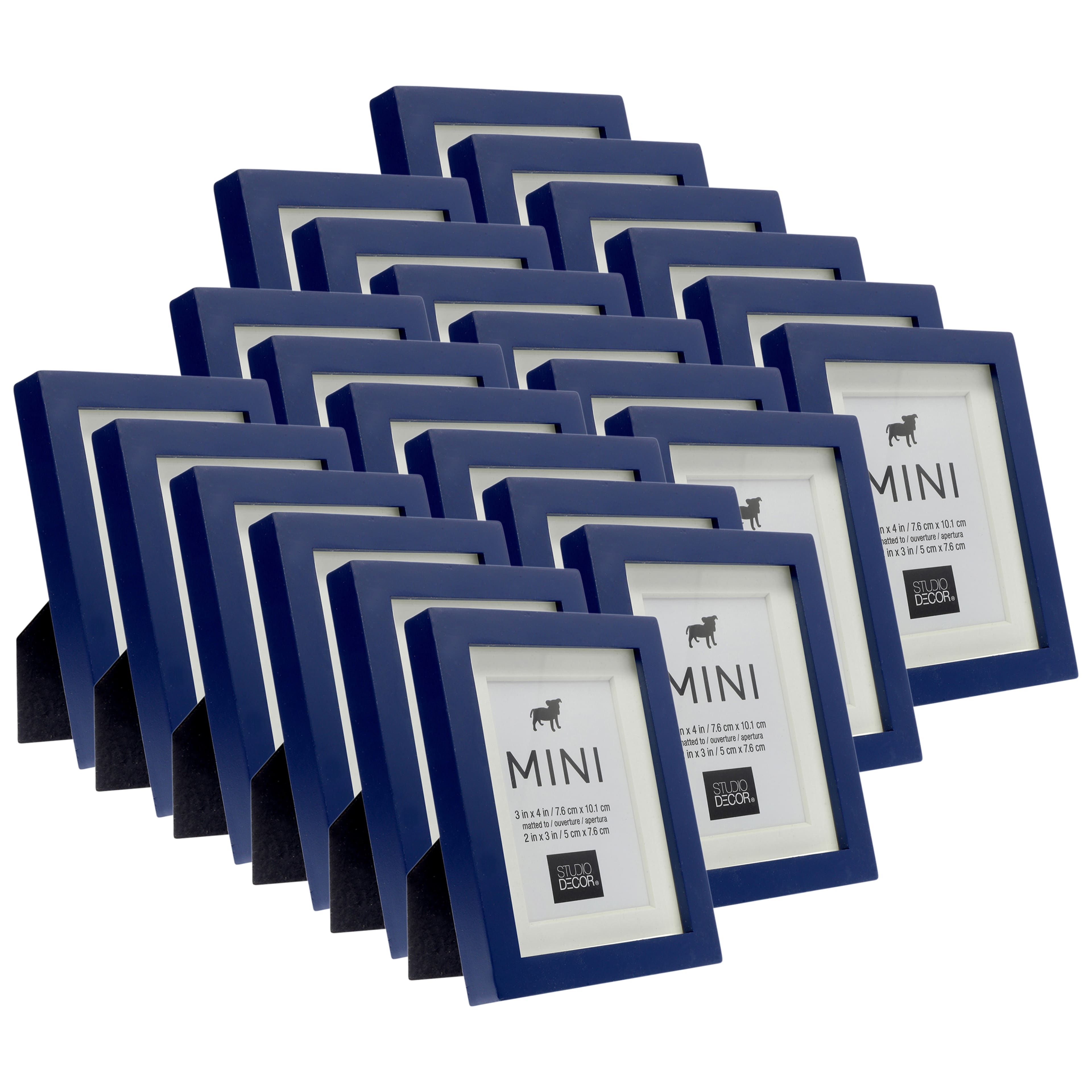 24 Pack: 2" x 3" Mini Frame with Mat by Studio Décor®