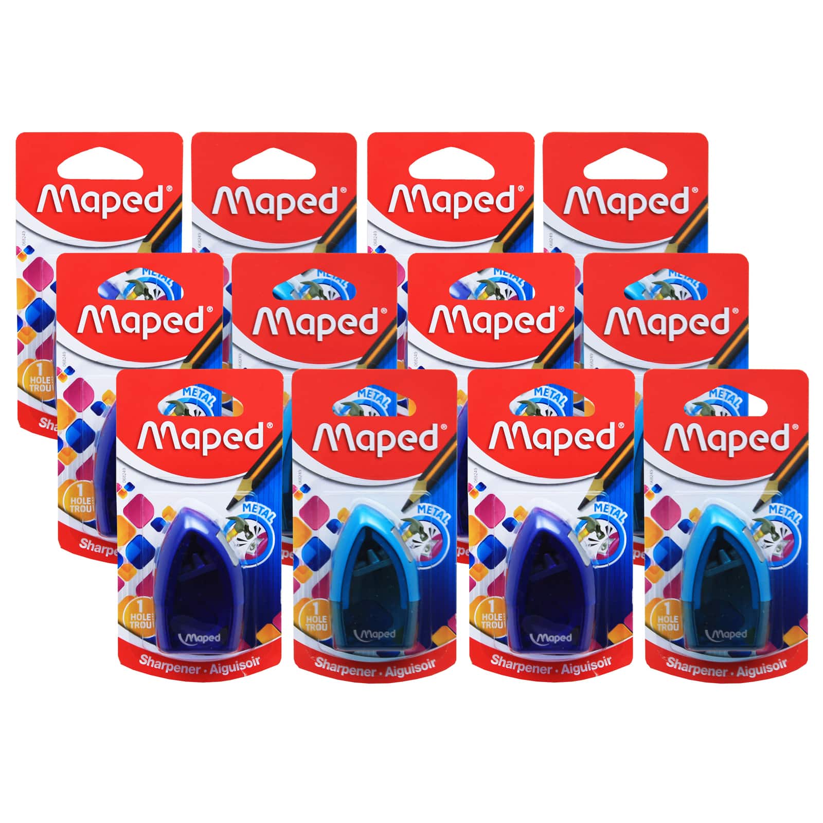 Maped® Tonic 1 Hole Sharpener, 12ct.