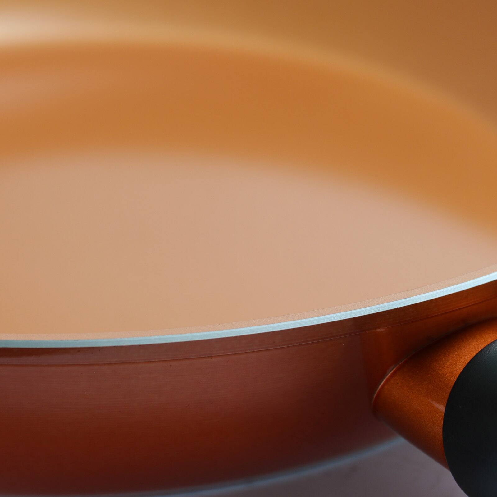 Gibson® Cuisine Hummington 12" Metallic Copper Aluminum Frying Pan
