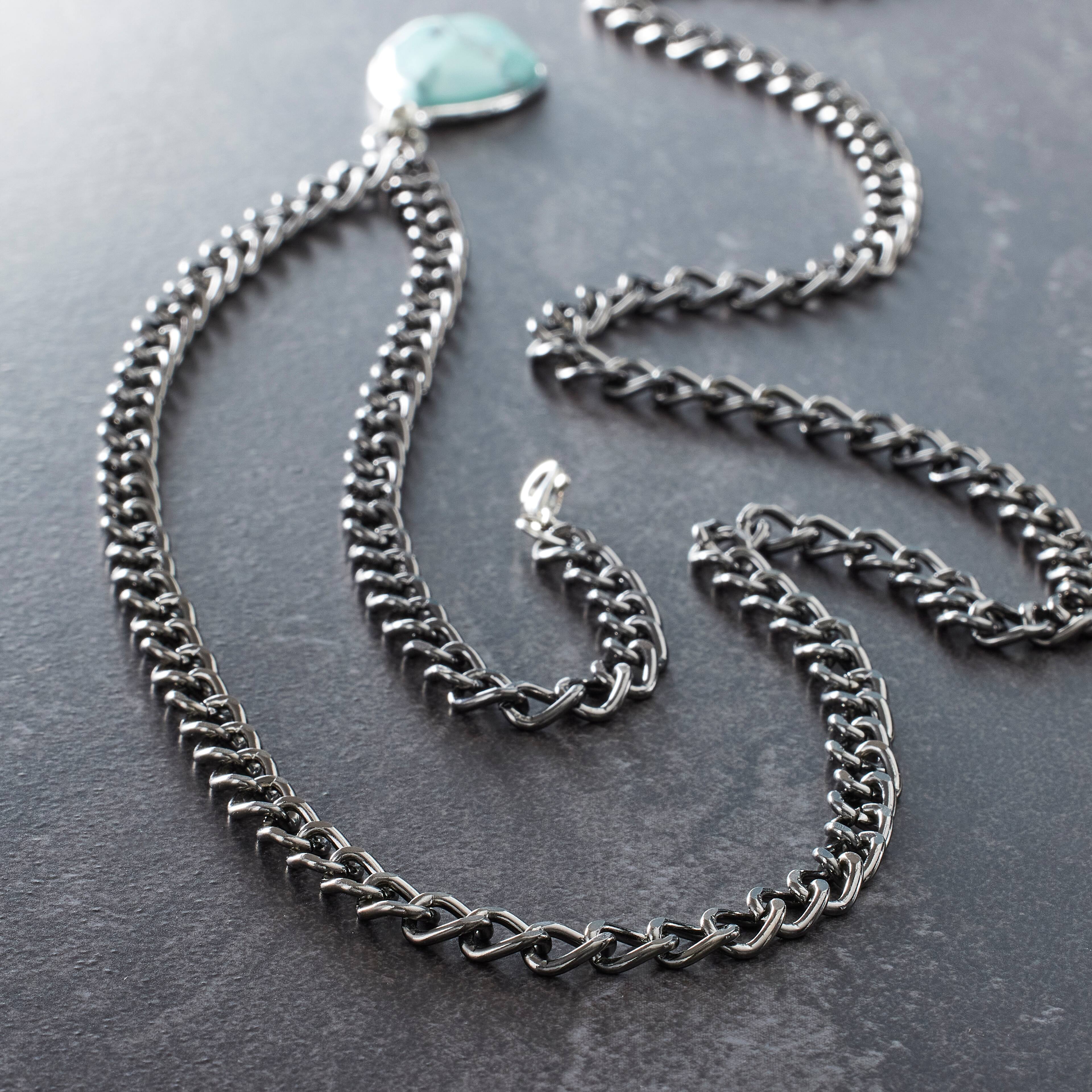12 Pack: 36" Gunmetal Small Double Figure 8 Chain by Bead Landing™
