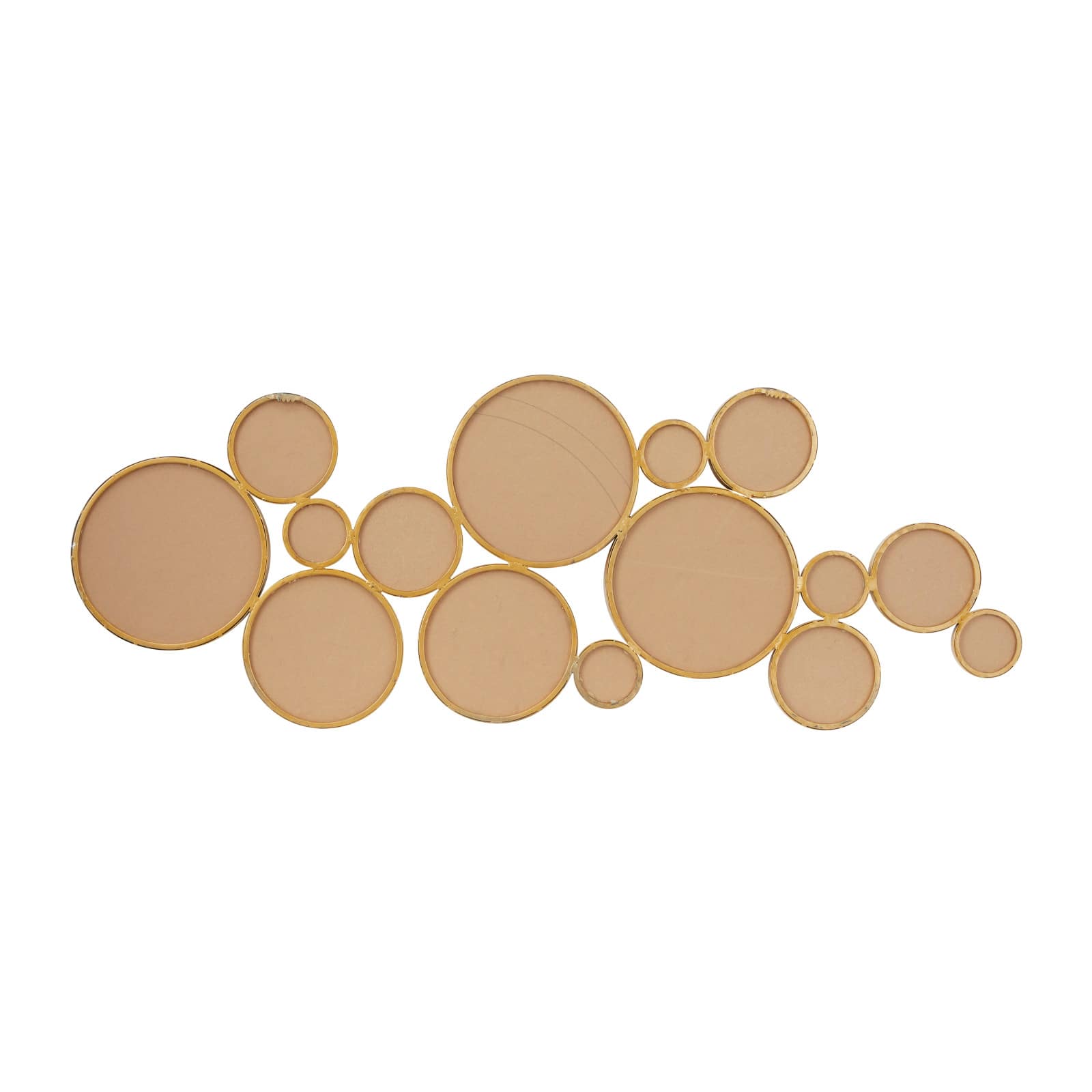 CosmoLiving by Cosmopolitan Gold Metal Modern Wall Mirror, 21" x 54"