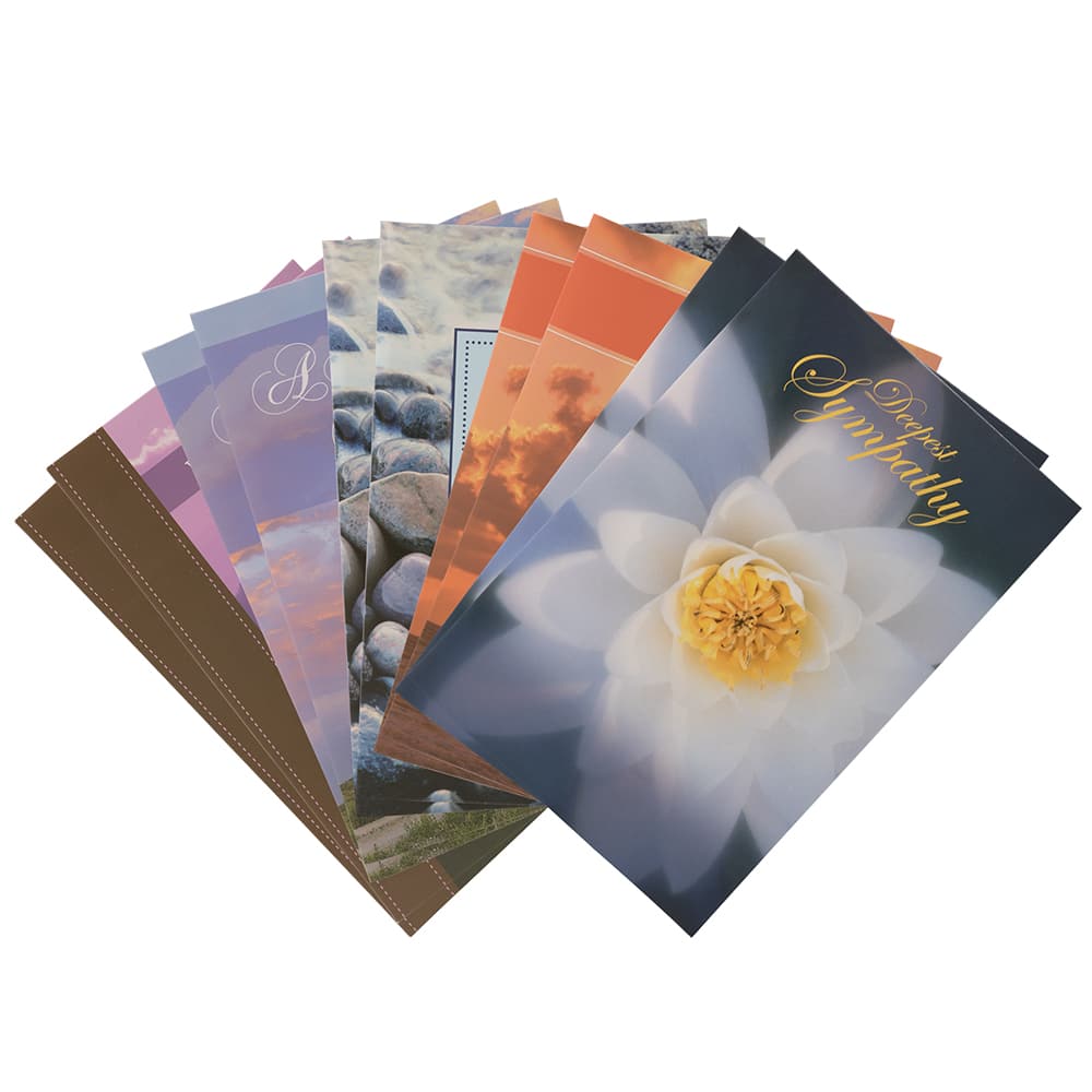 JAM Paper 4" x 6" Assorted Deepest Sympathy Cards & Envelopes, 10ct.
