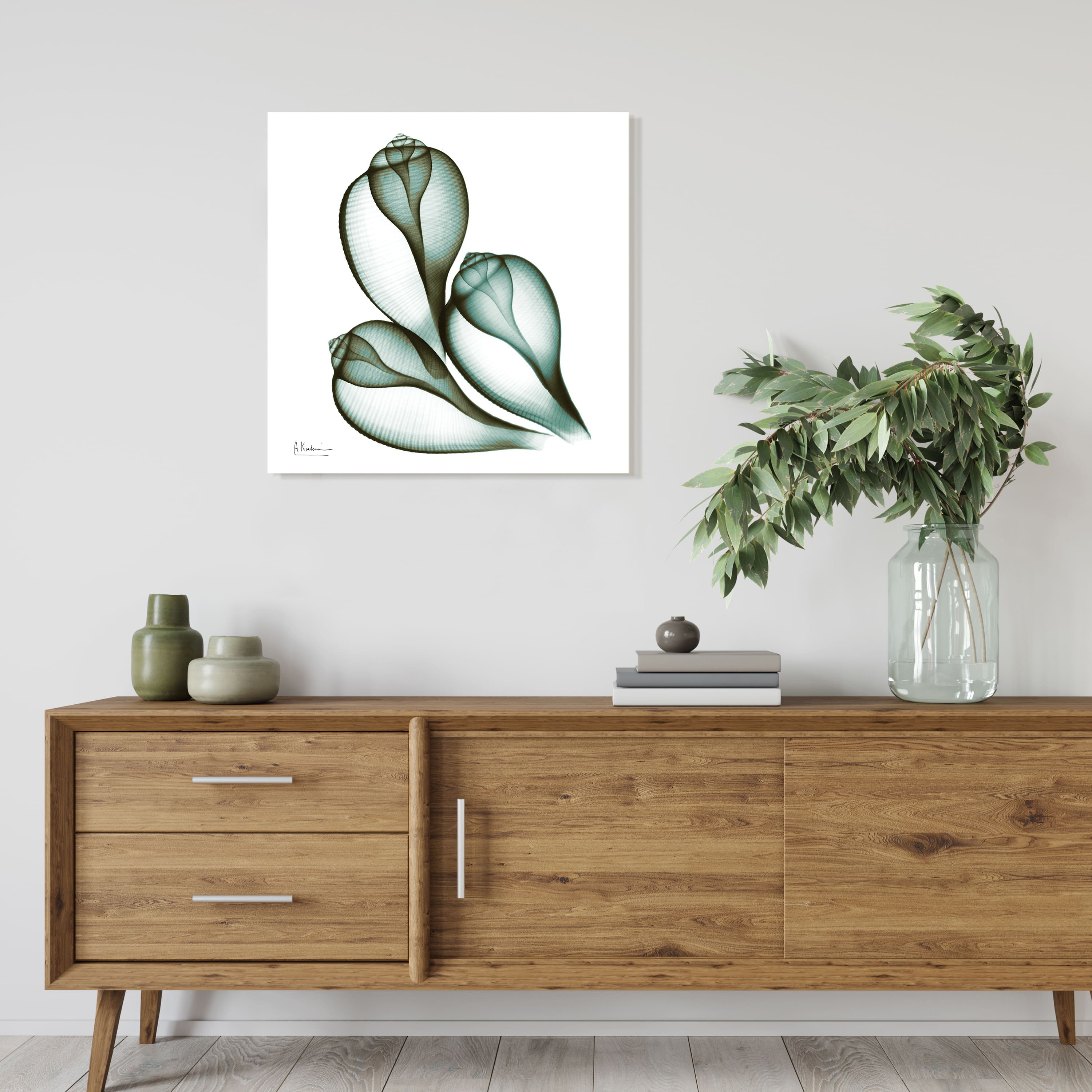 Empire Art Direct 24" x 24" Coastal Serenity Frameless Free Floating Printed Tempered Glass Wall Art