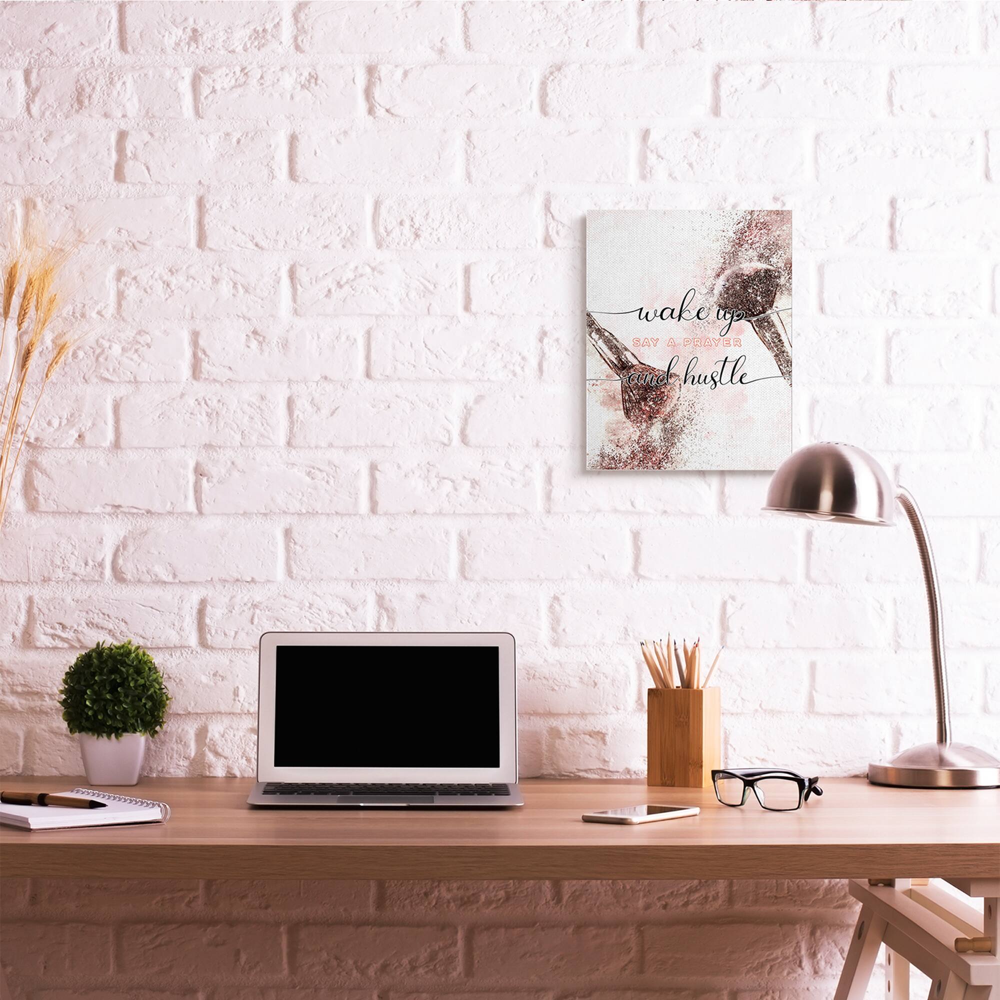 Stupell Industries Say a Prayer & Hustle Wall Art