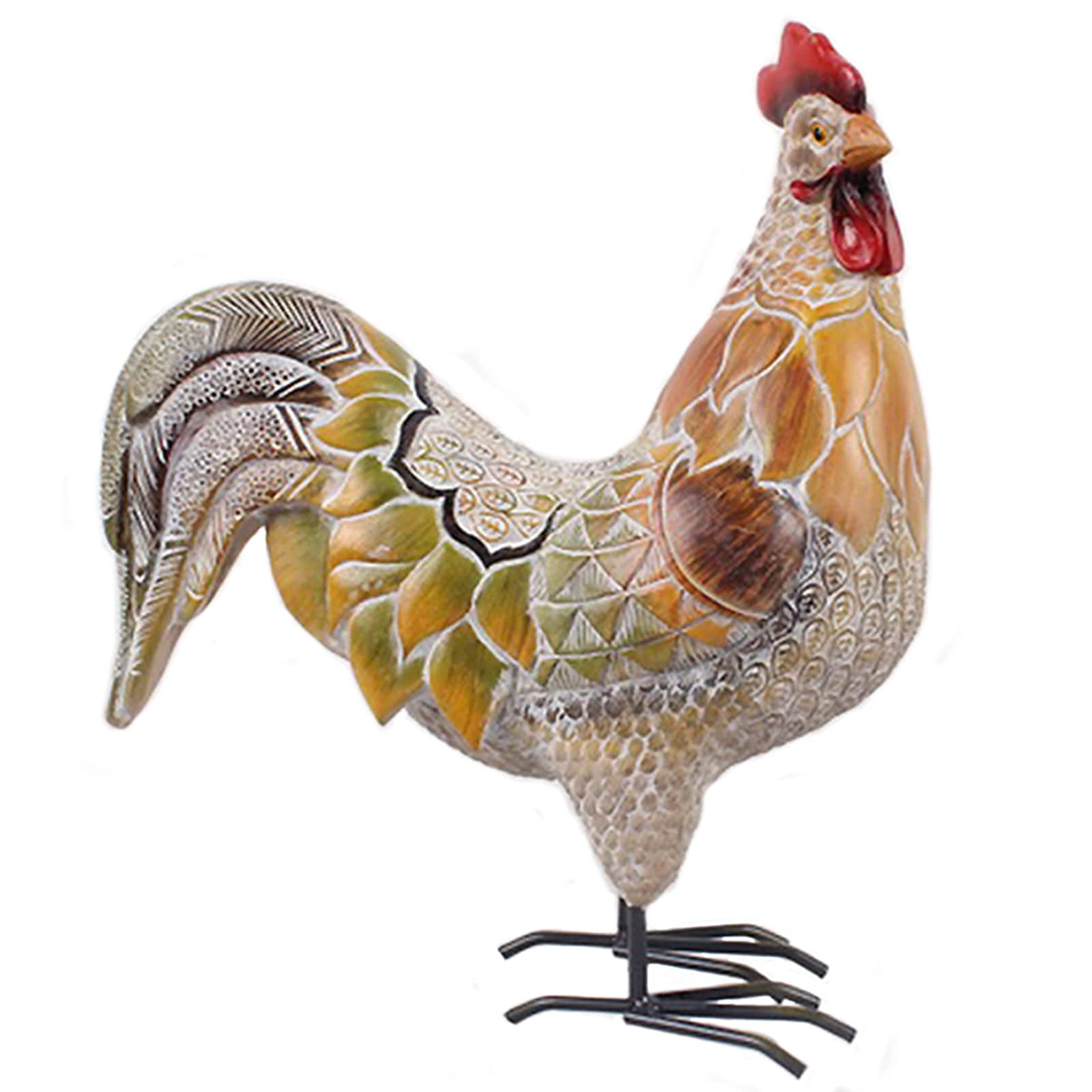 Santa's Workshop 10" Grand Rooster Figurine