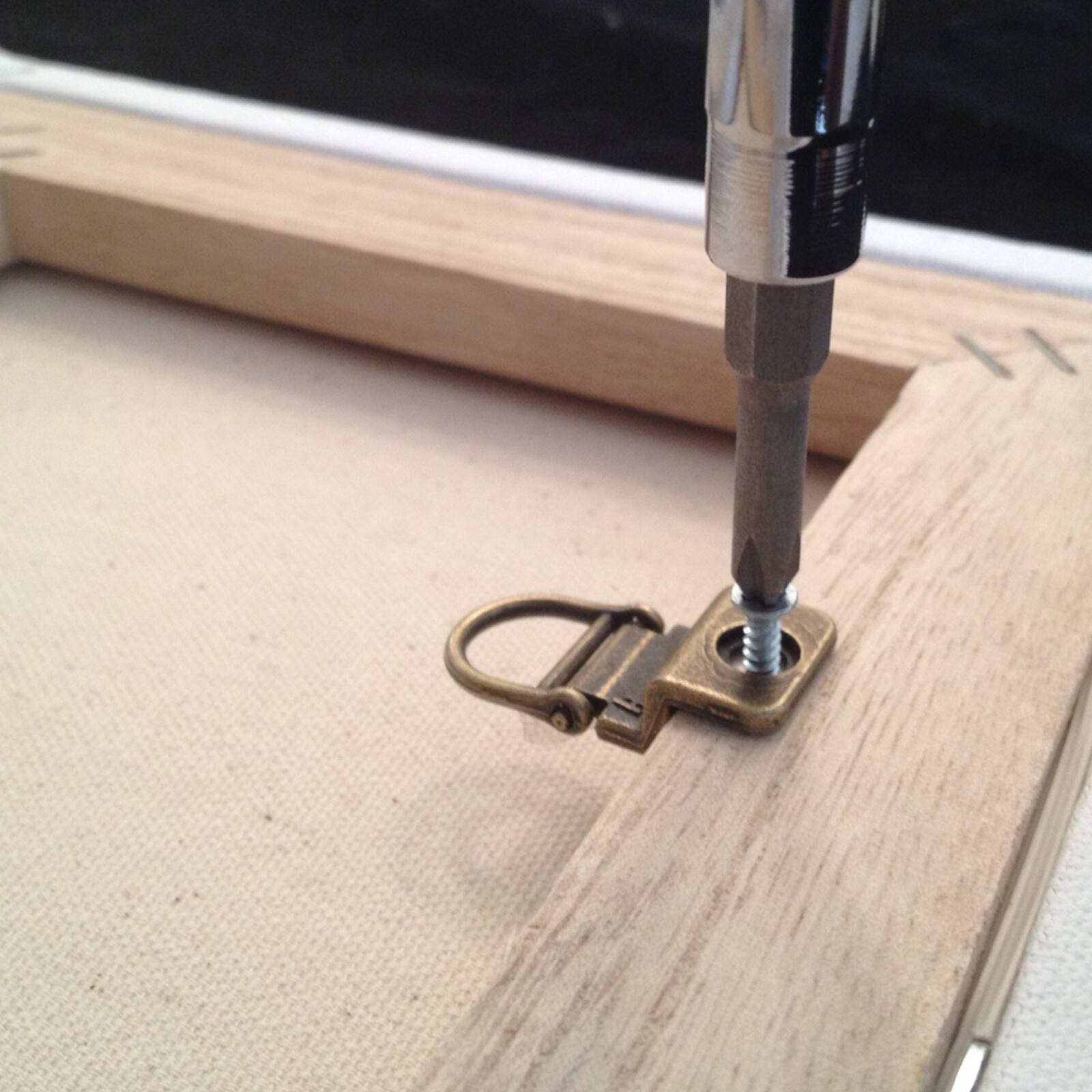 HangZ™ 25lb. Canvas Wire 1 Hole D Rings, 12ct.