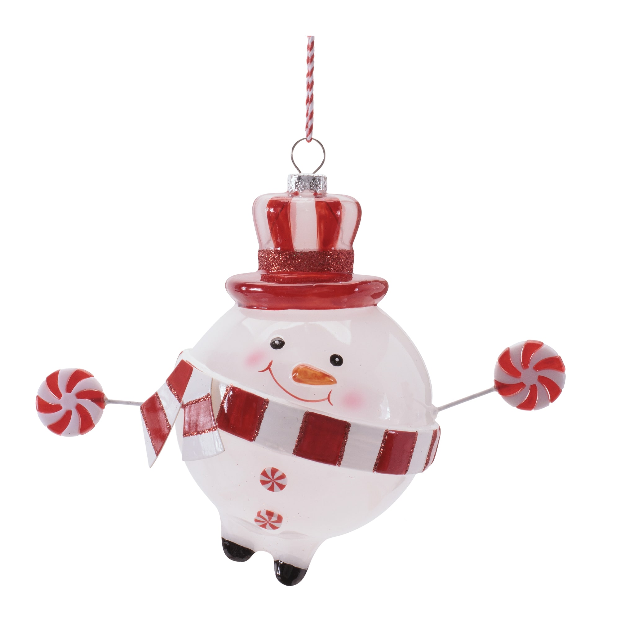 Melrose 5" Snowman with Candy Ornaments, 6ct.