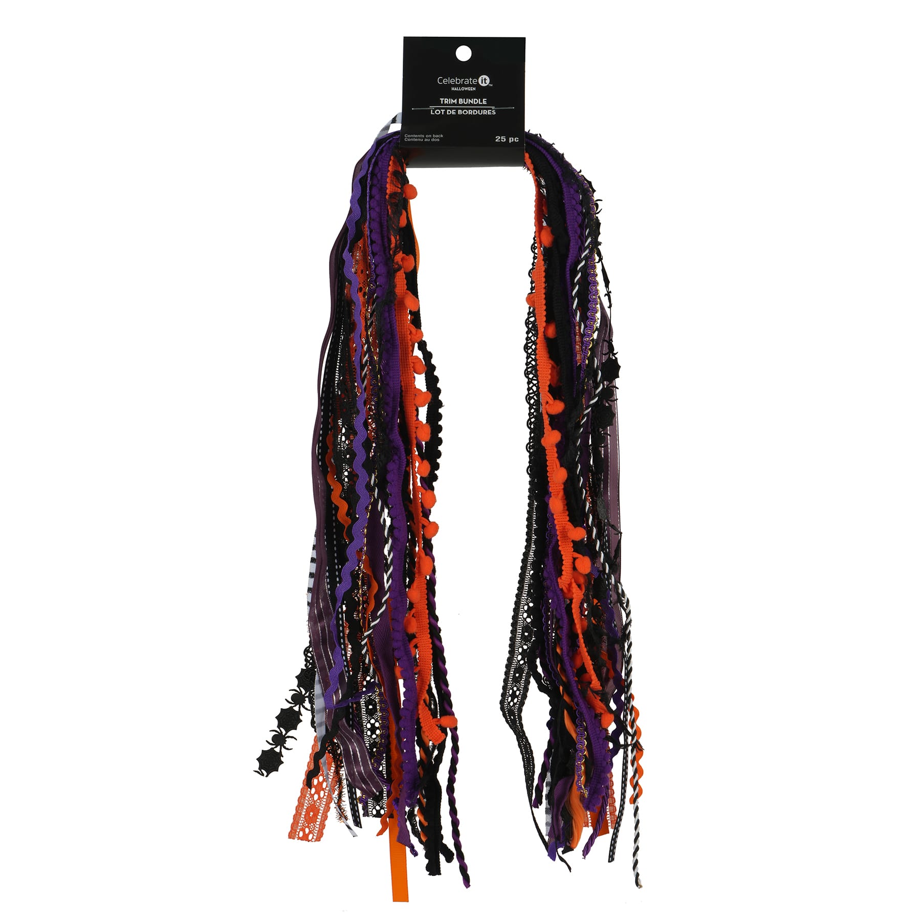 Orange, Purple & Black Halloween Trim Bundle, 25ct. by Celebrate It™