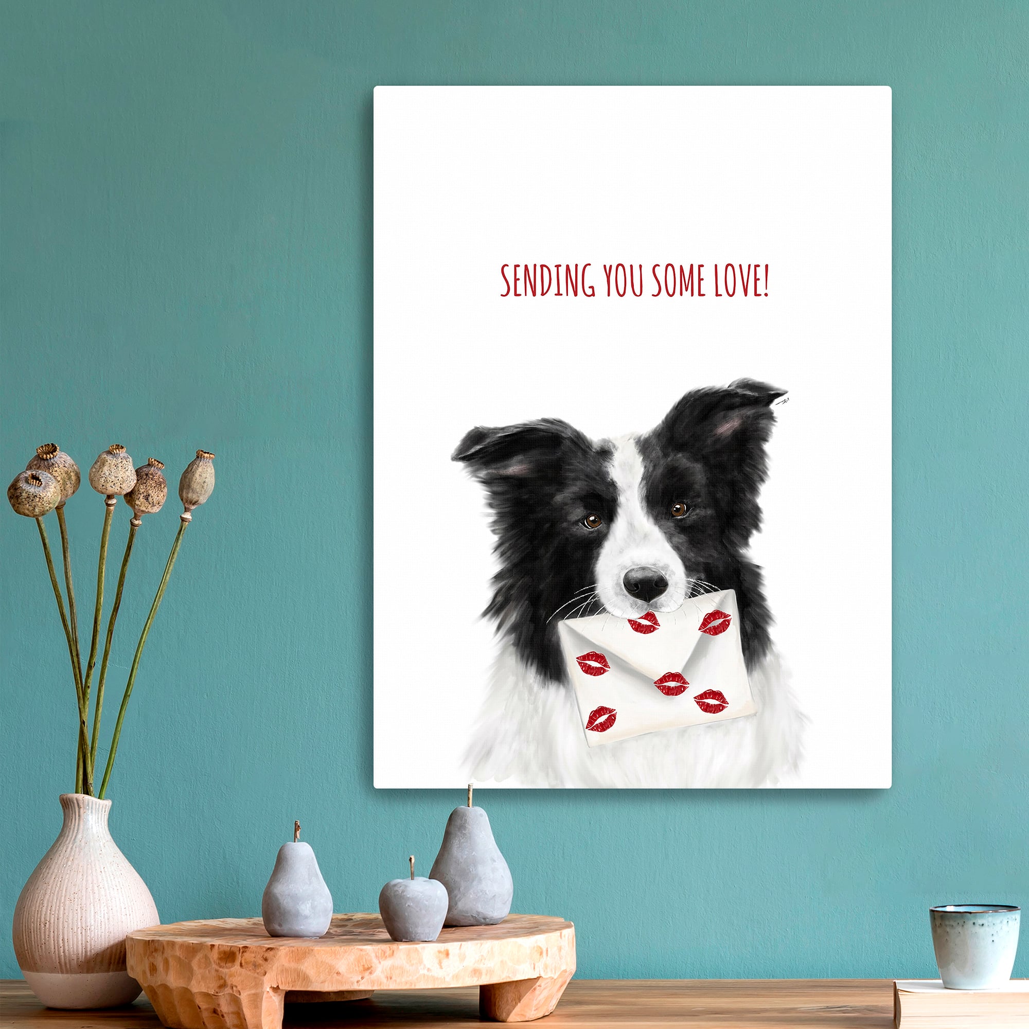 Sending You Some Love Canvas Giclée Art