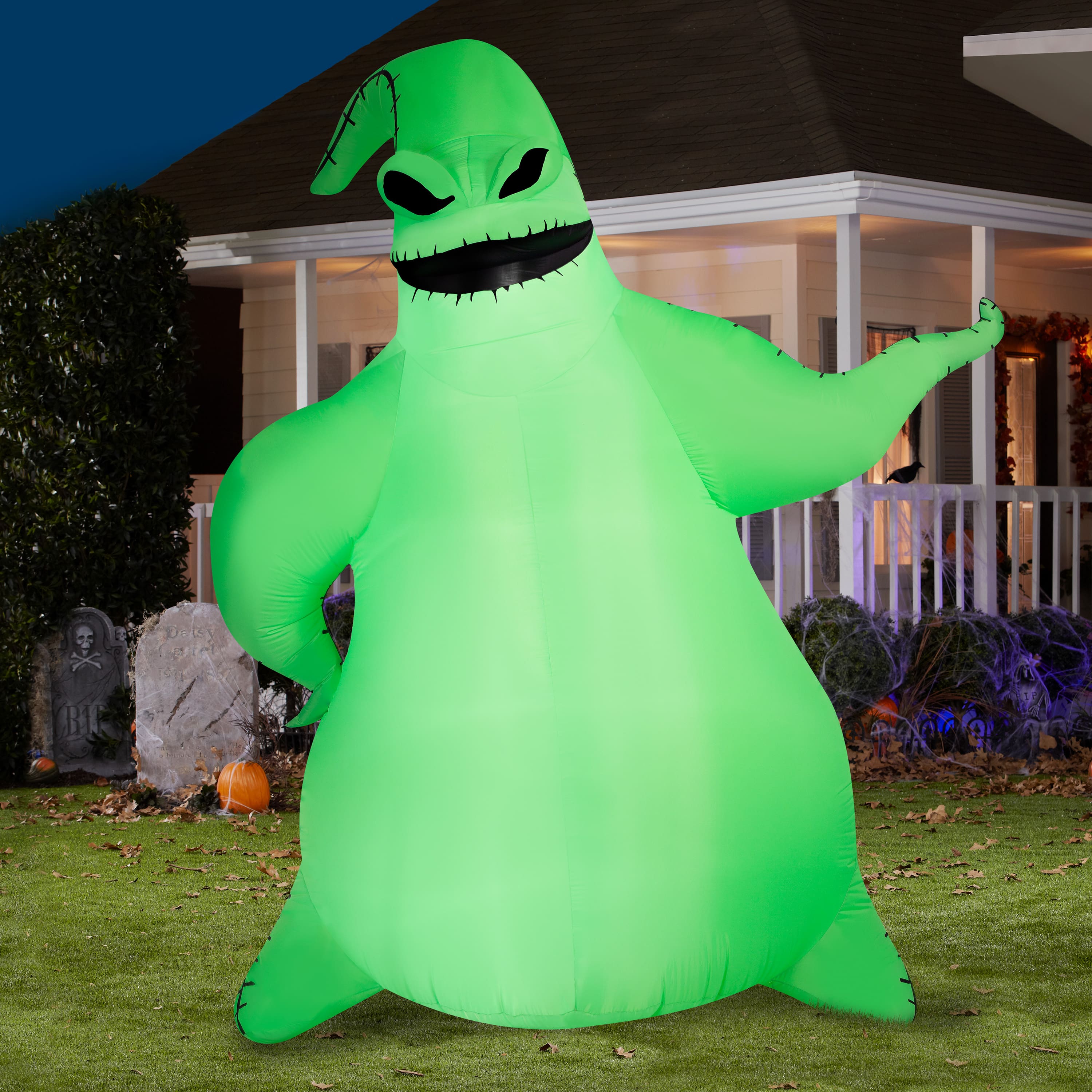 10.5ft. Airblown® Disney® Inflatable Oogie Boogie Giant Halloween Lighted Décor