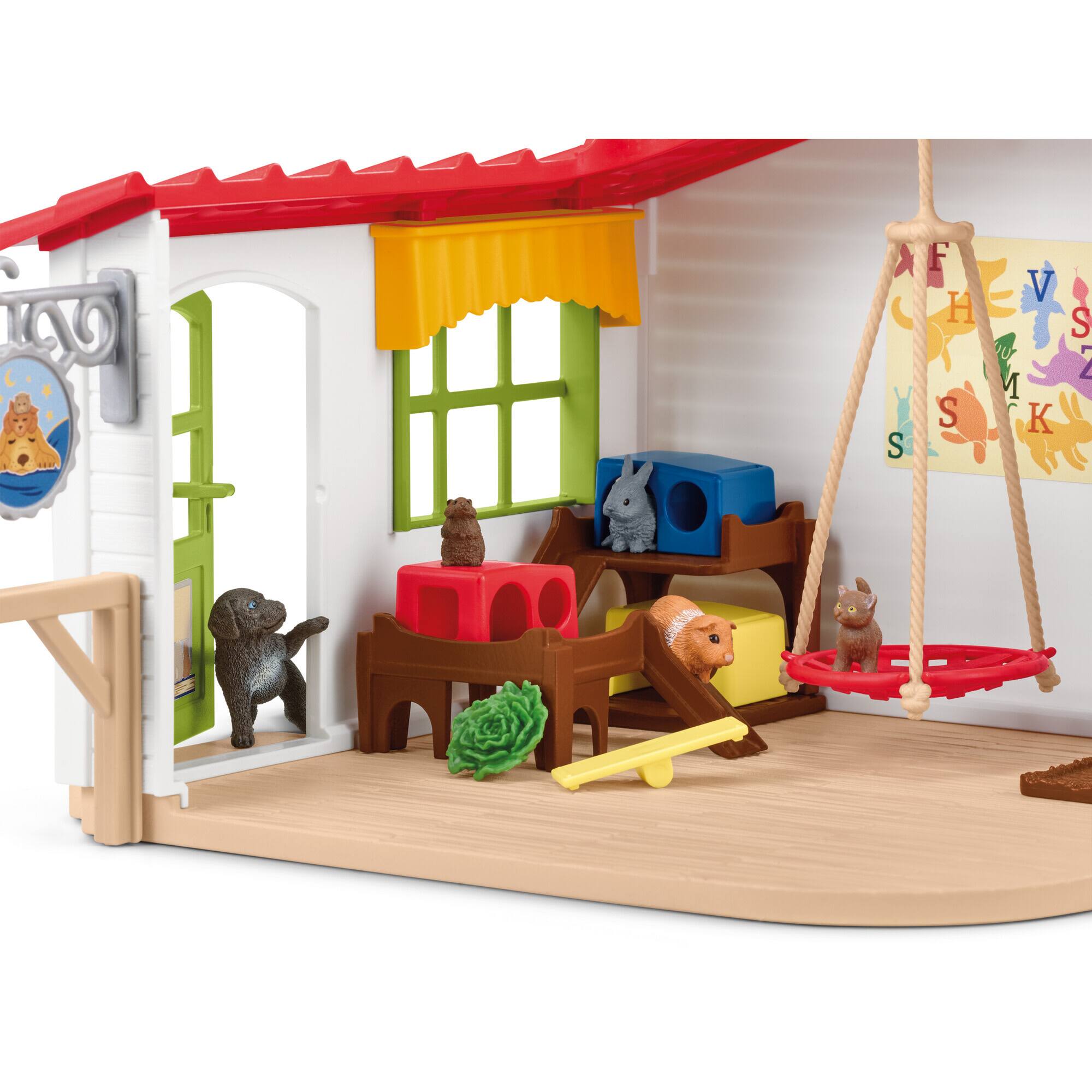 Schleich Farm World Pet Hotel Animal Playset