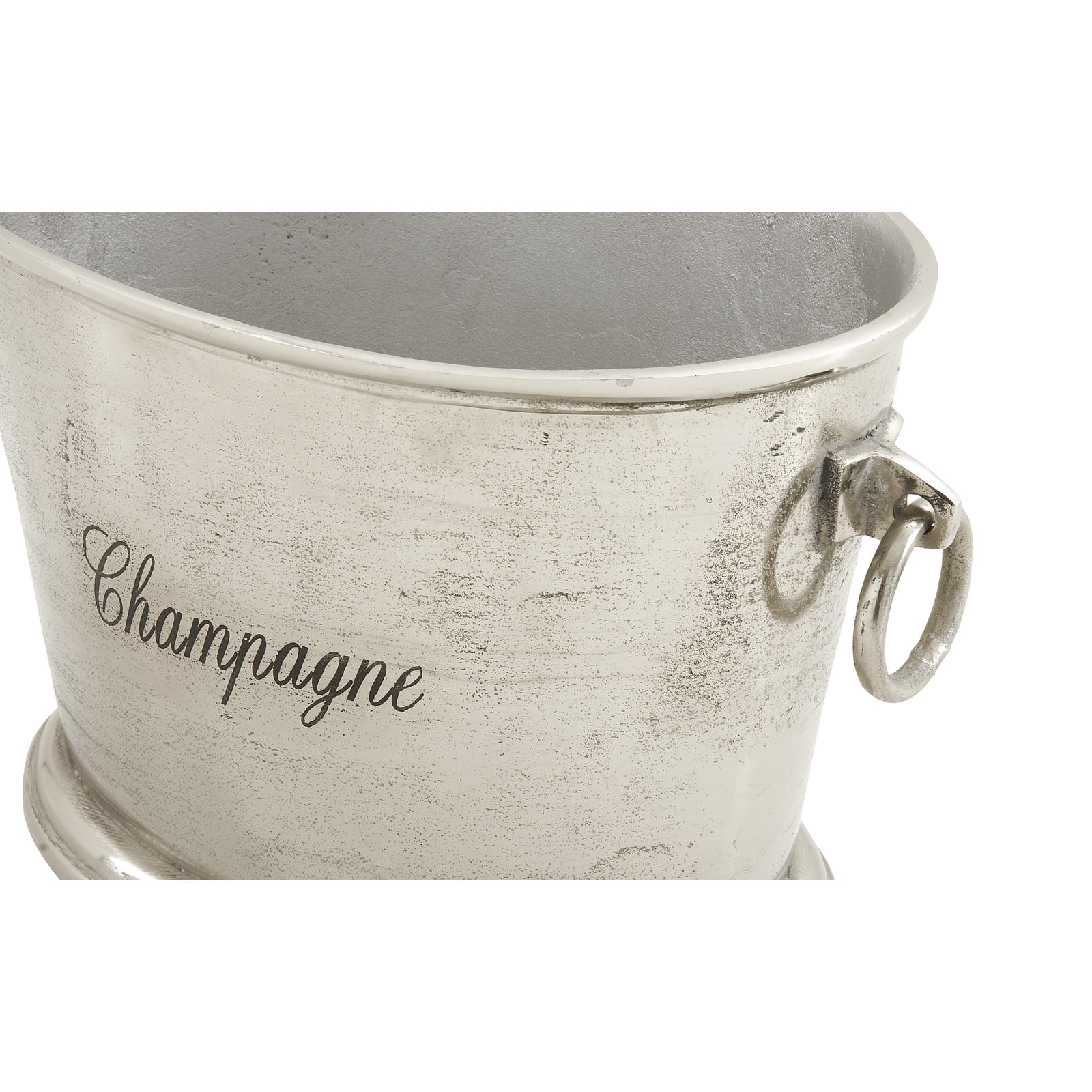 17" Silver Champagne Metal Wine Bottle Holder