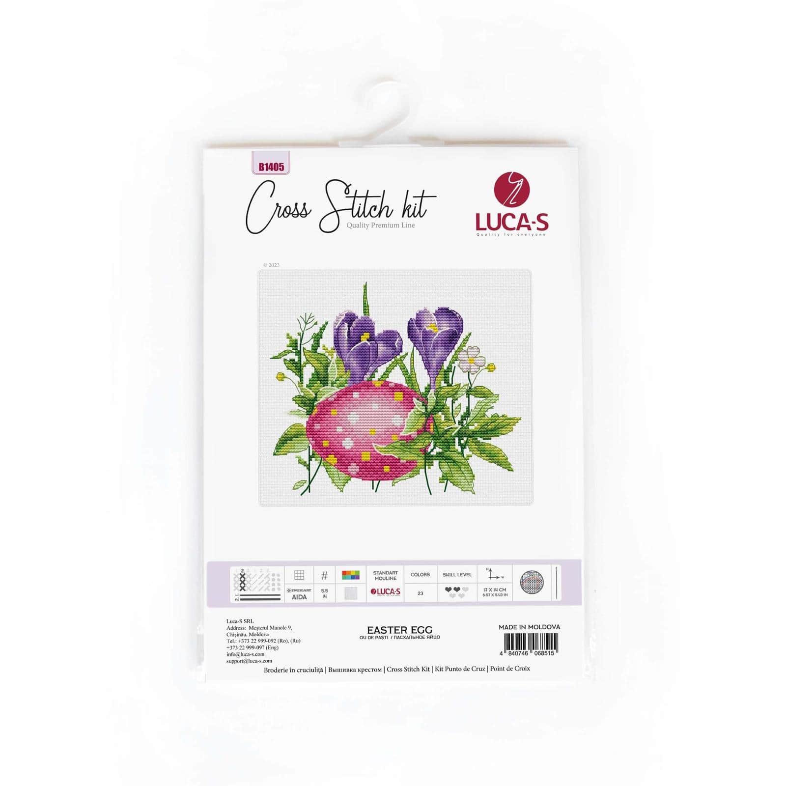Luca-S Easter Egg Counted Cross Stitch Kit