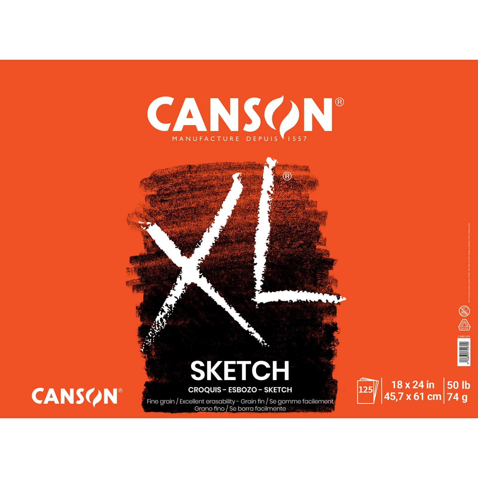Canson® XL® Value Pack Sketch Pad, 18" x 24"