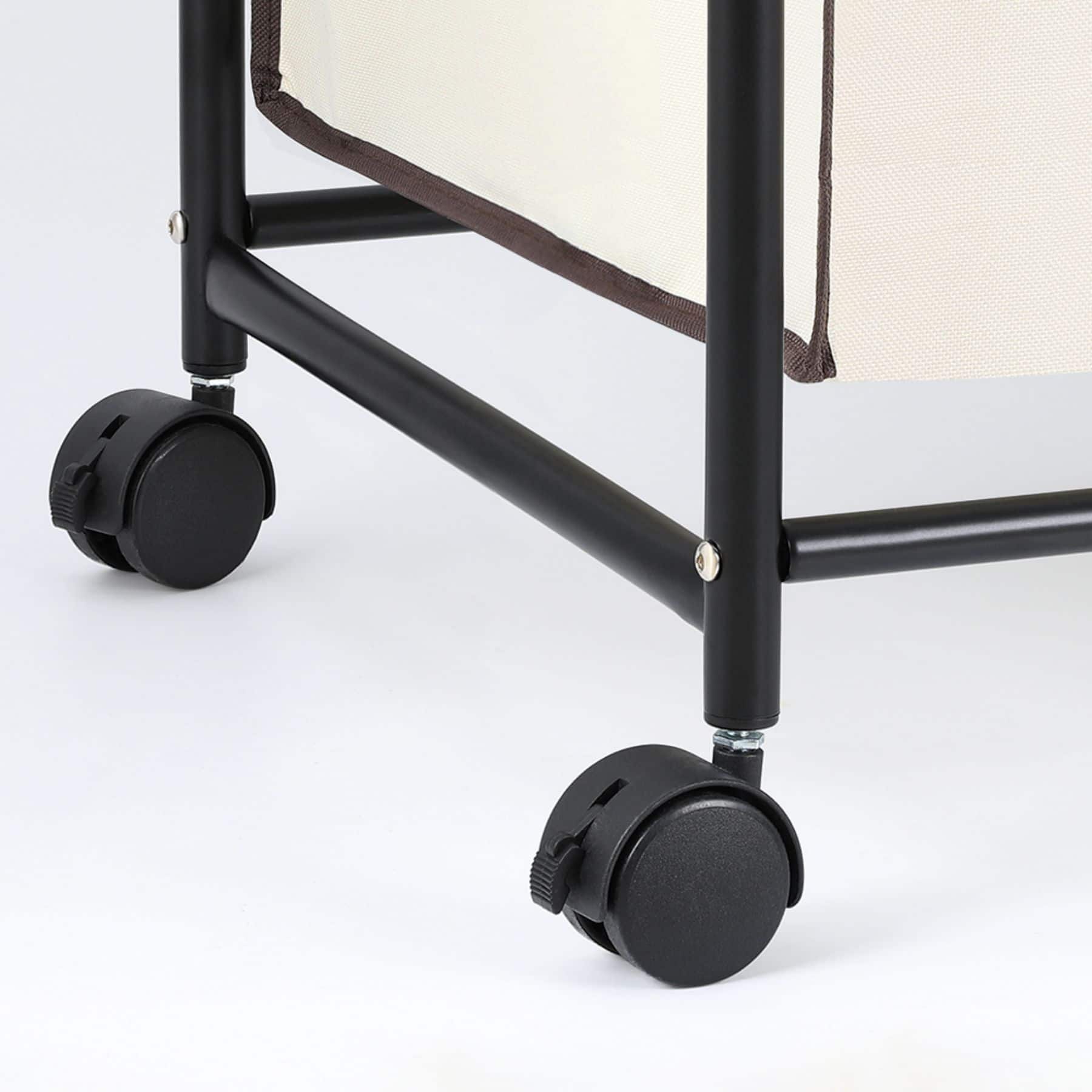 NEX™ 30" Brown Removable 3-Bag Laundry Sorter