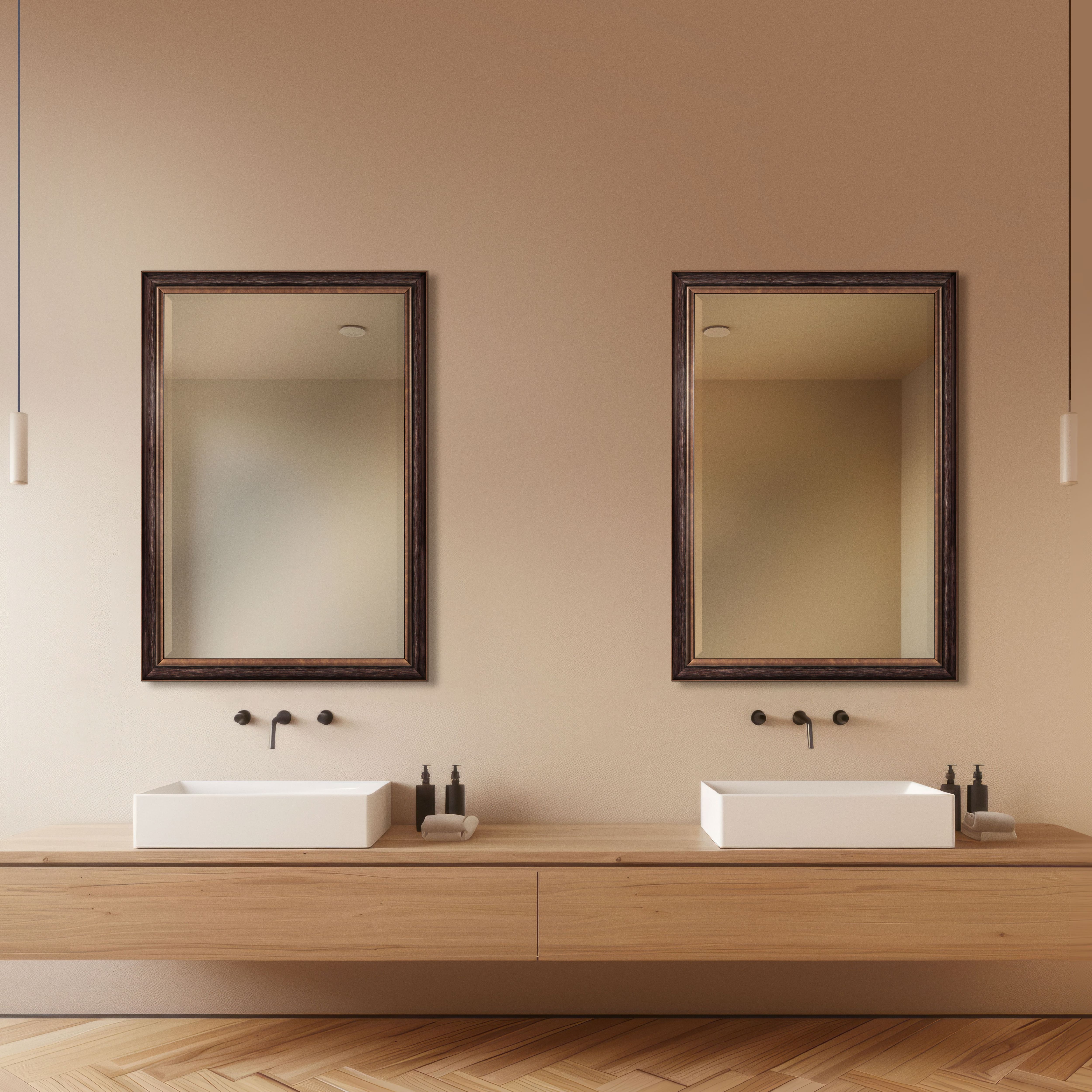 Head West® Oil Rubbed Bronze Rectangular Framed Vanity Wall Mirror