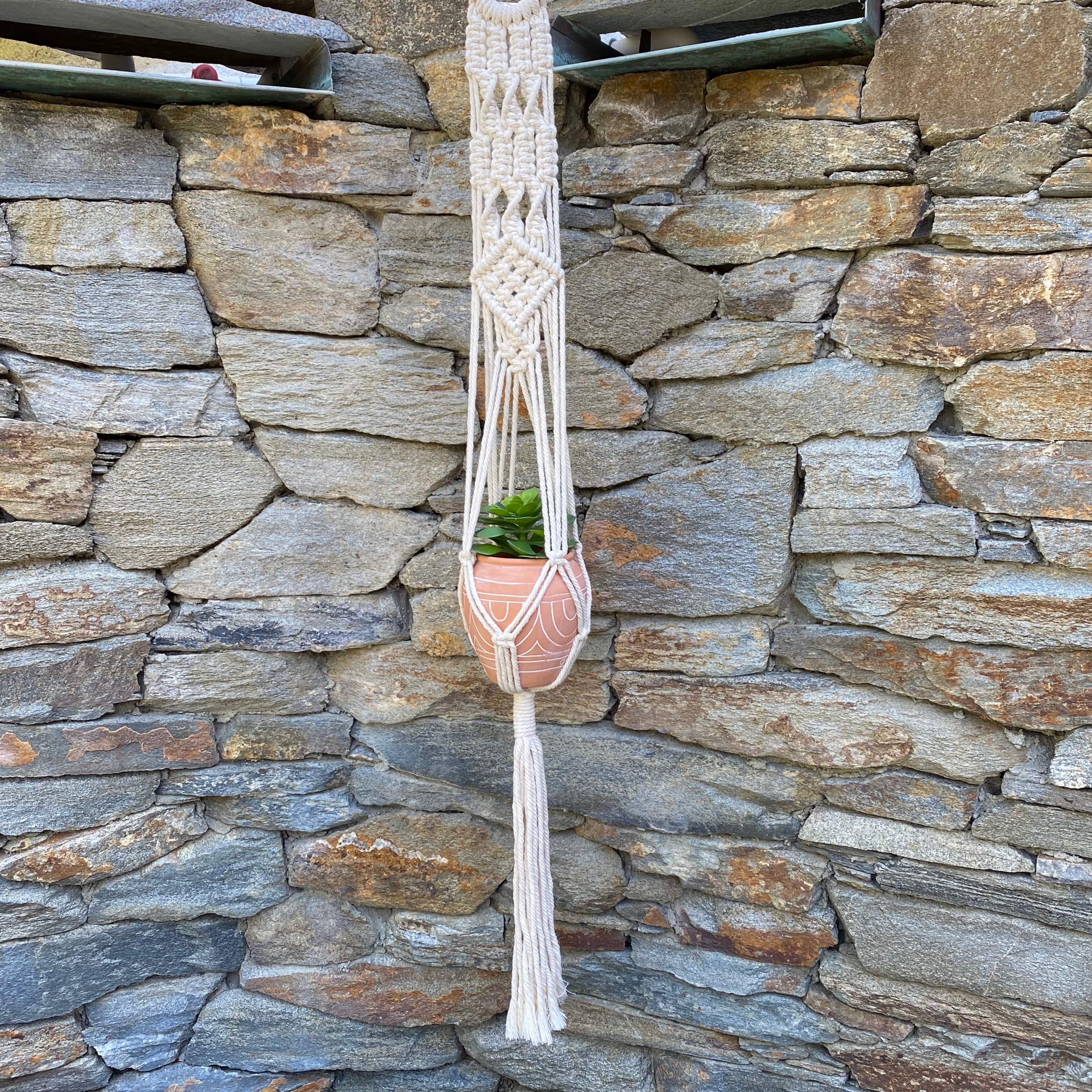 Flora Bunda 40" Macramé Plant Hanger