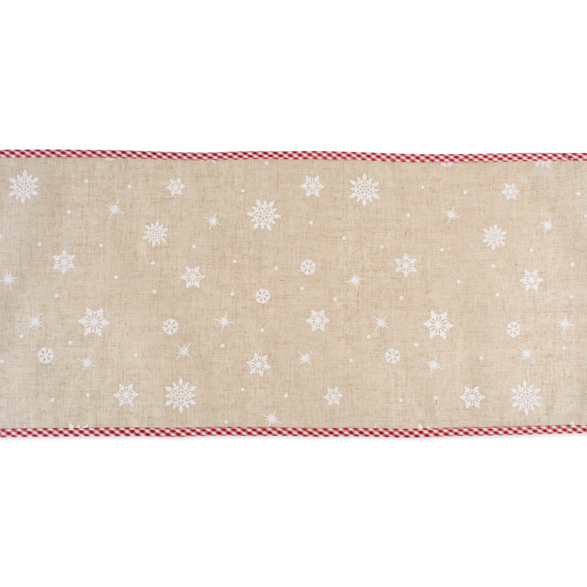 DII® 108" Red Reindeer Embroidered Table Runner