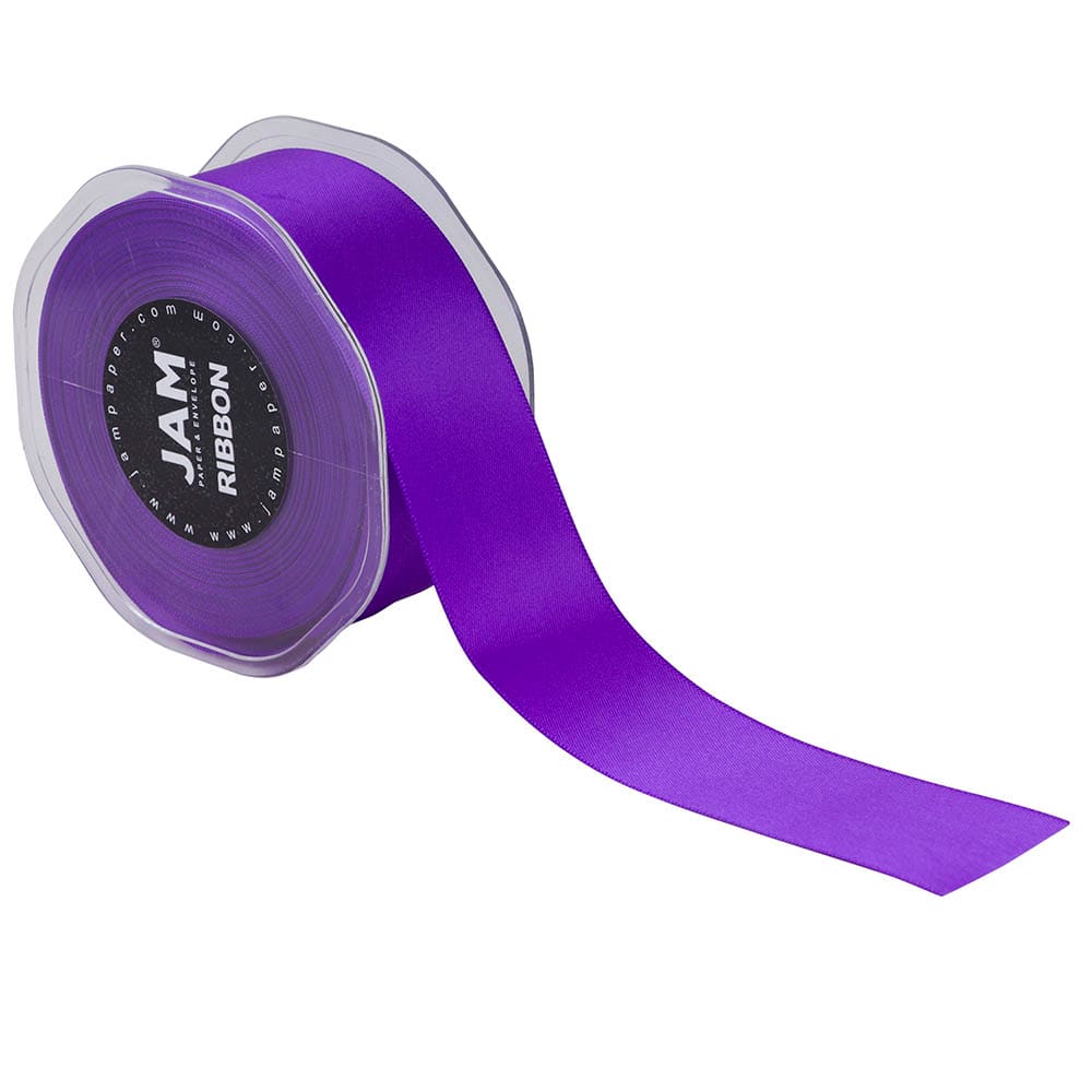 JAM Paper 1.5" x 25yd. Double Faced Satin Ribbon