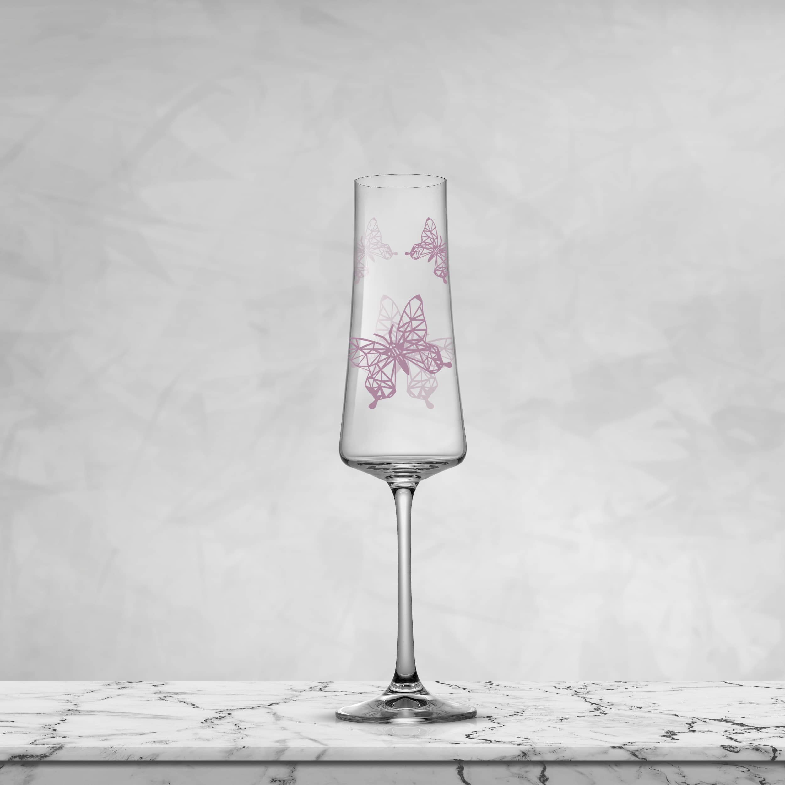 JoyJolt® 10oz. Meadow Butterfly Crystal Champagne Flute Set, 2ct.