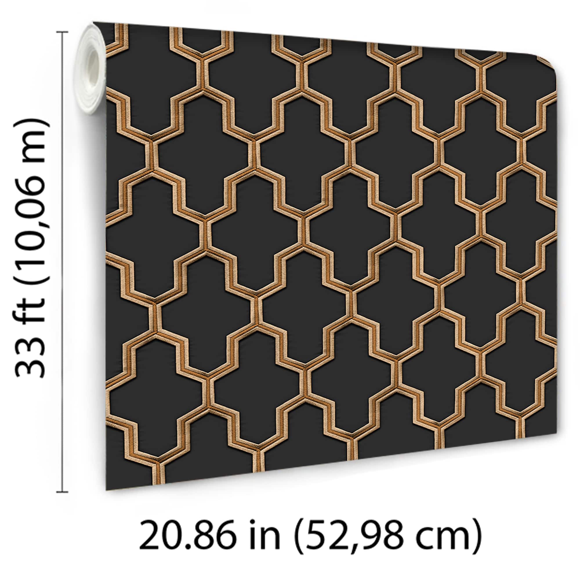 Designs Direct Geometric Silk Wallpaper