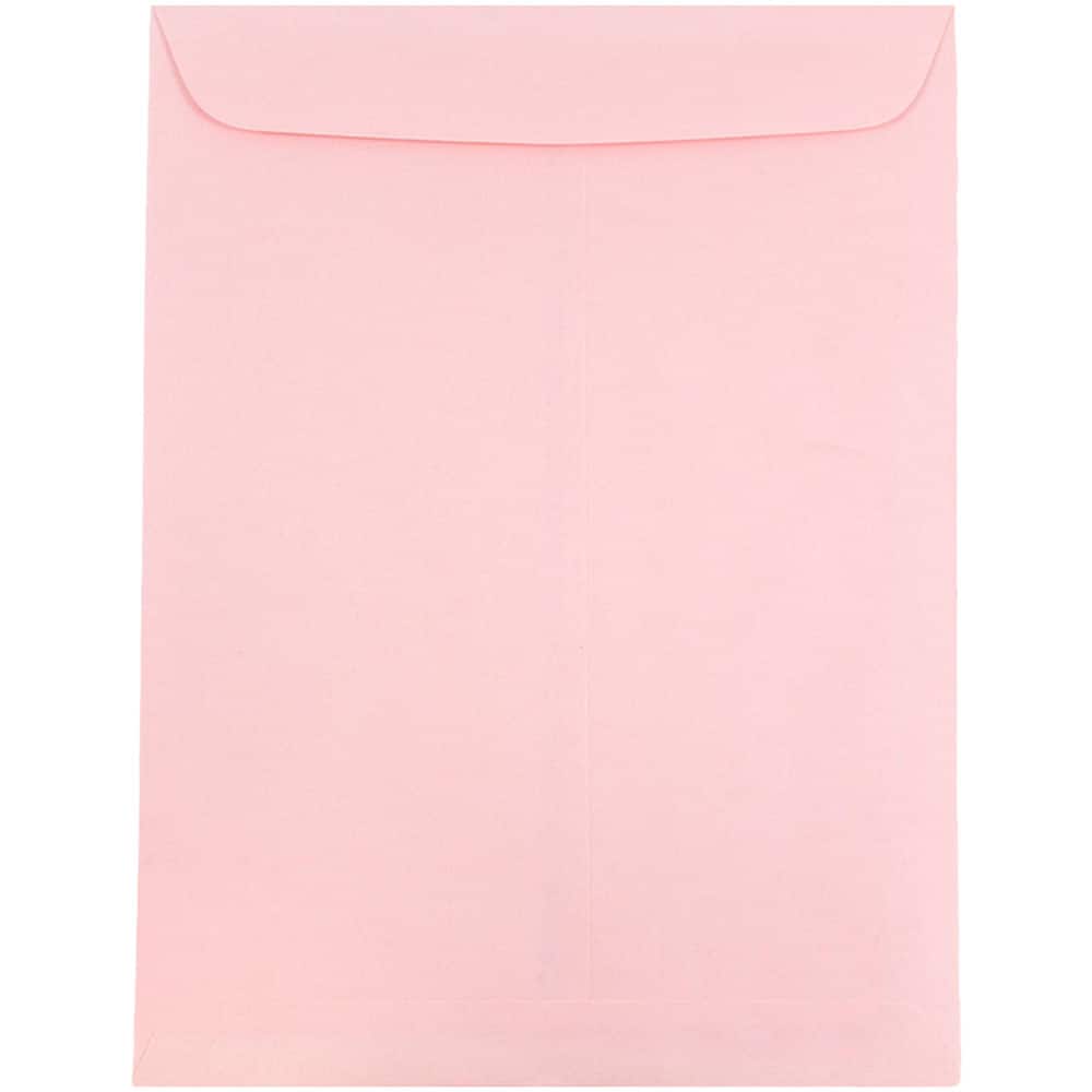 JAM Paper 9" x 12" Baby Pink Open End Catalog Premium Envelopes, 100ct.