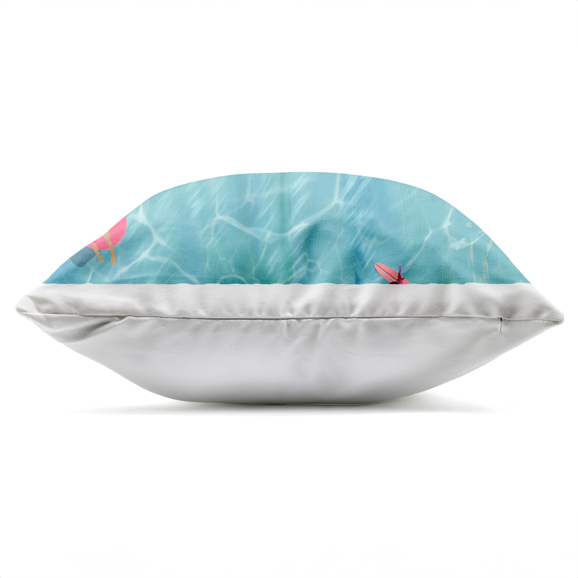 Stupell Industries 18" x 18" Relaxing Summer Beach Swimming Outdoor Print Throw Pillow