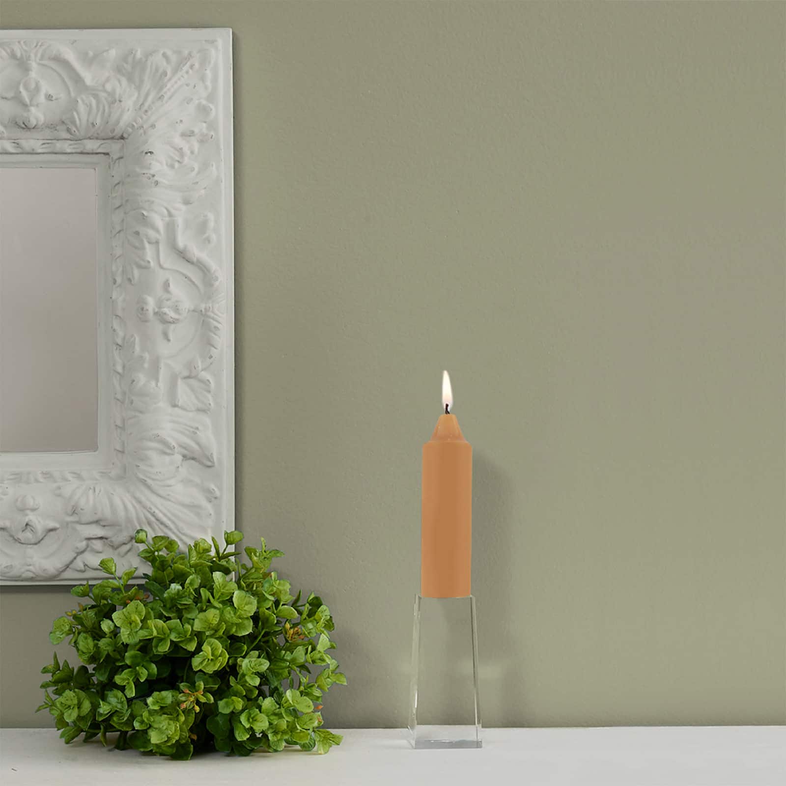 Root Candles 5" Unscented Smooth Collenette Taper Candles, 8ct.