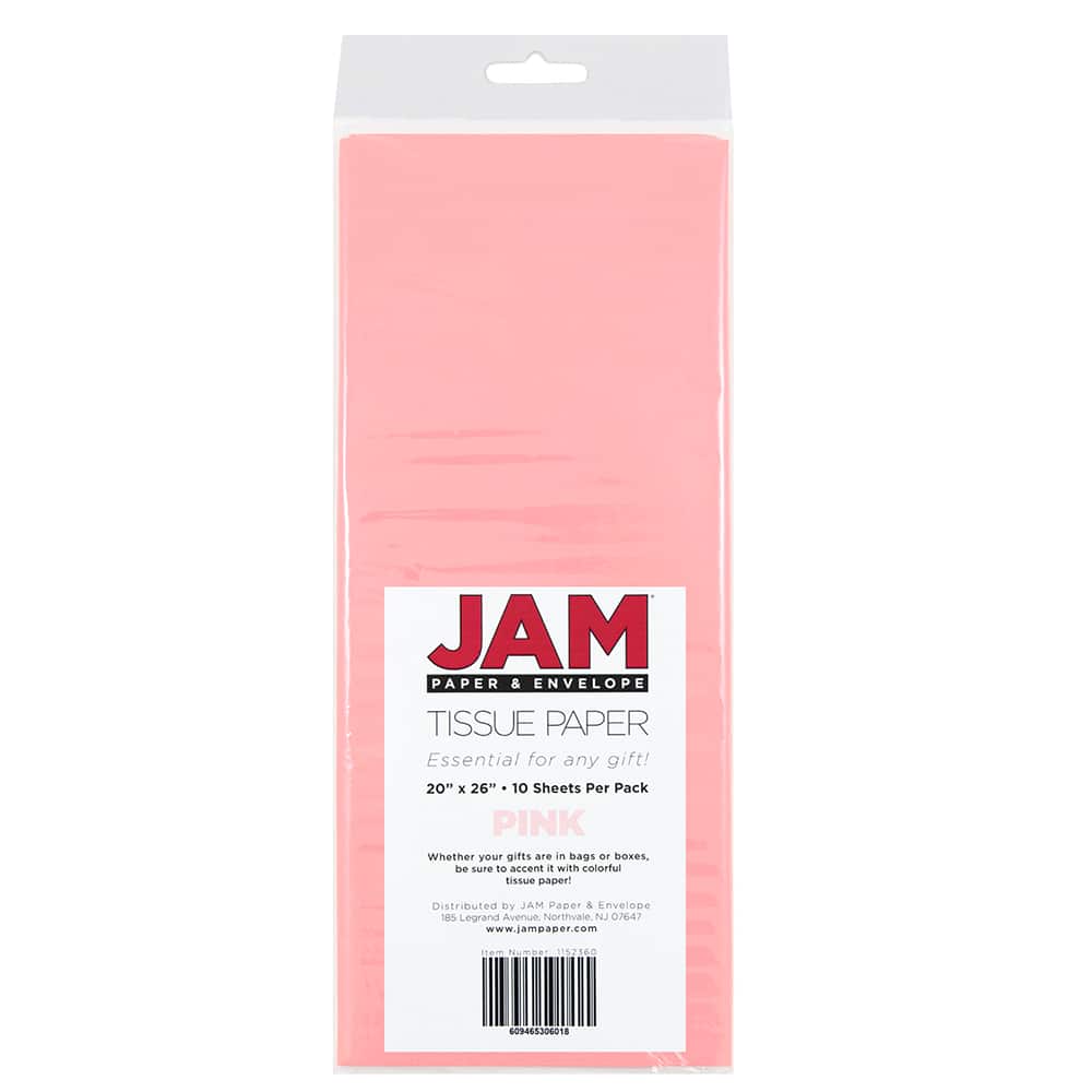 JAM Paper 20" x 26" Tissue Paper, 2 Packs of 10 Sheets