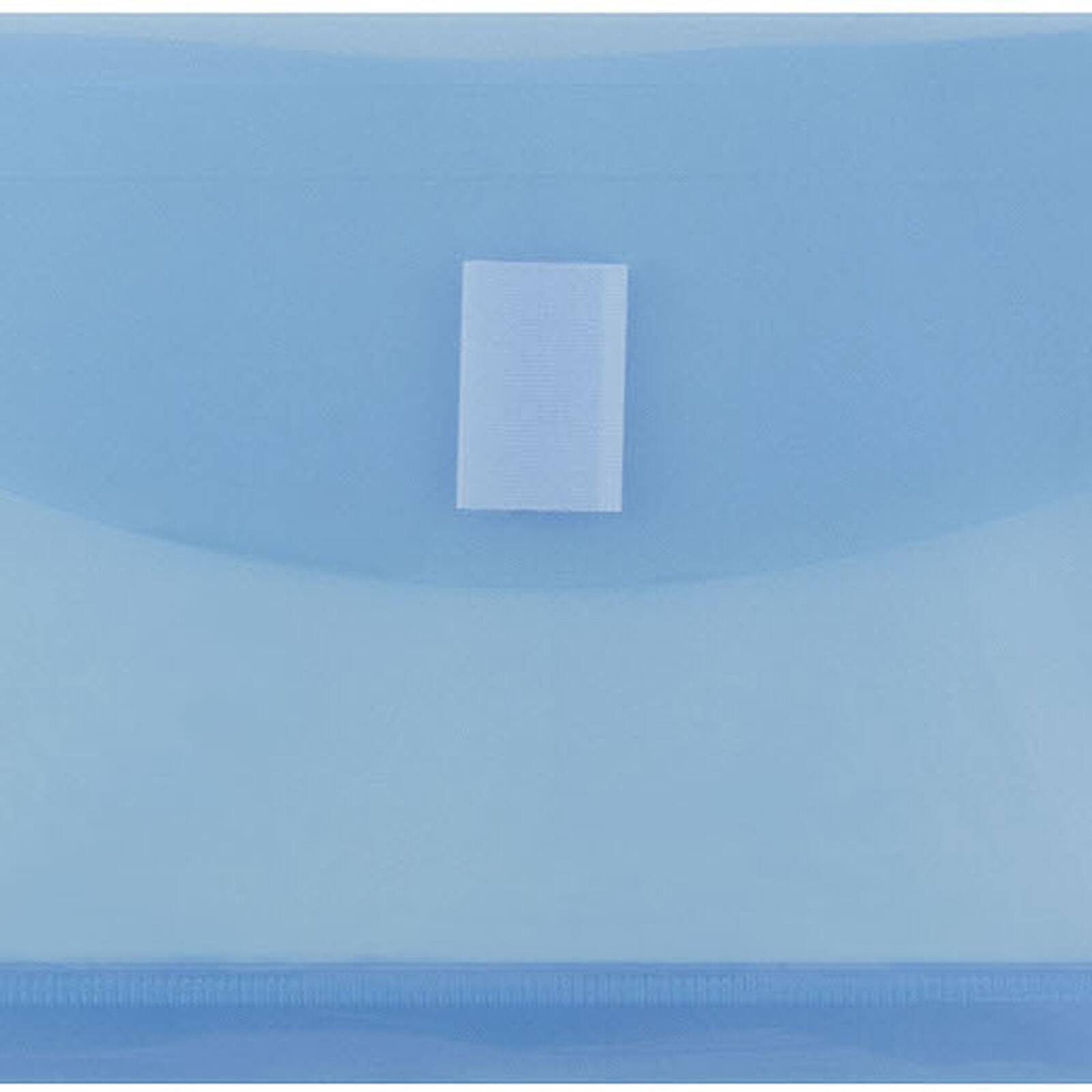 JAM Paper 5.25" x 10" Plastic #10 Hook & Loop Envelopes with 1" Expansion